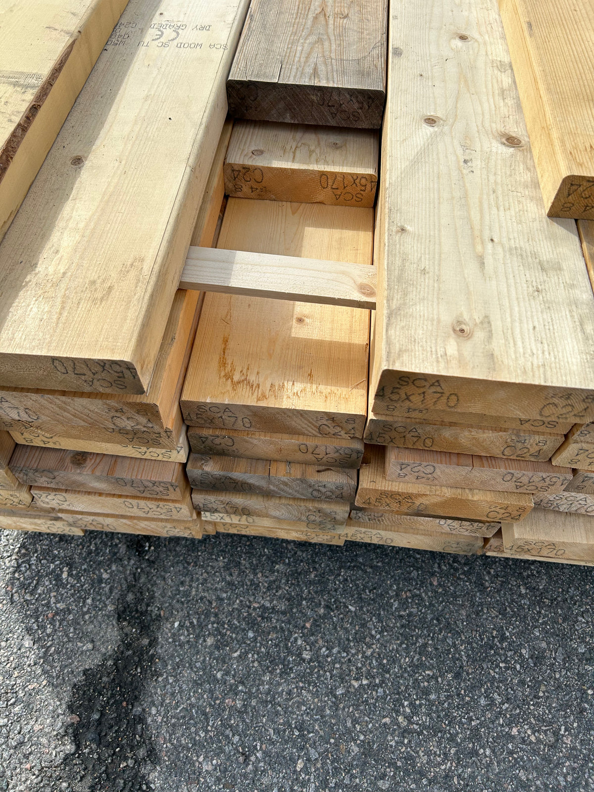 Parti Reglar 45x170 mm – 4,80 m 63st (C24, Väderbitet)