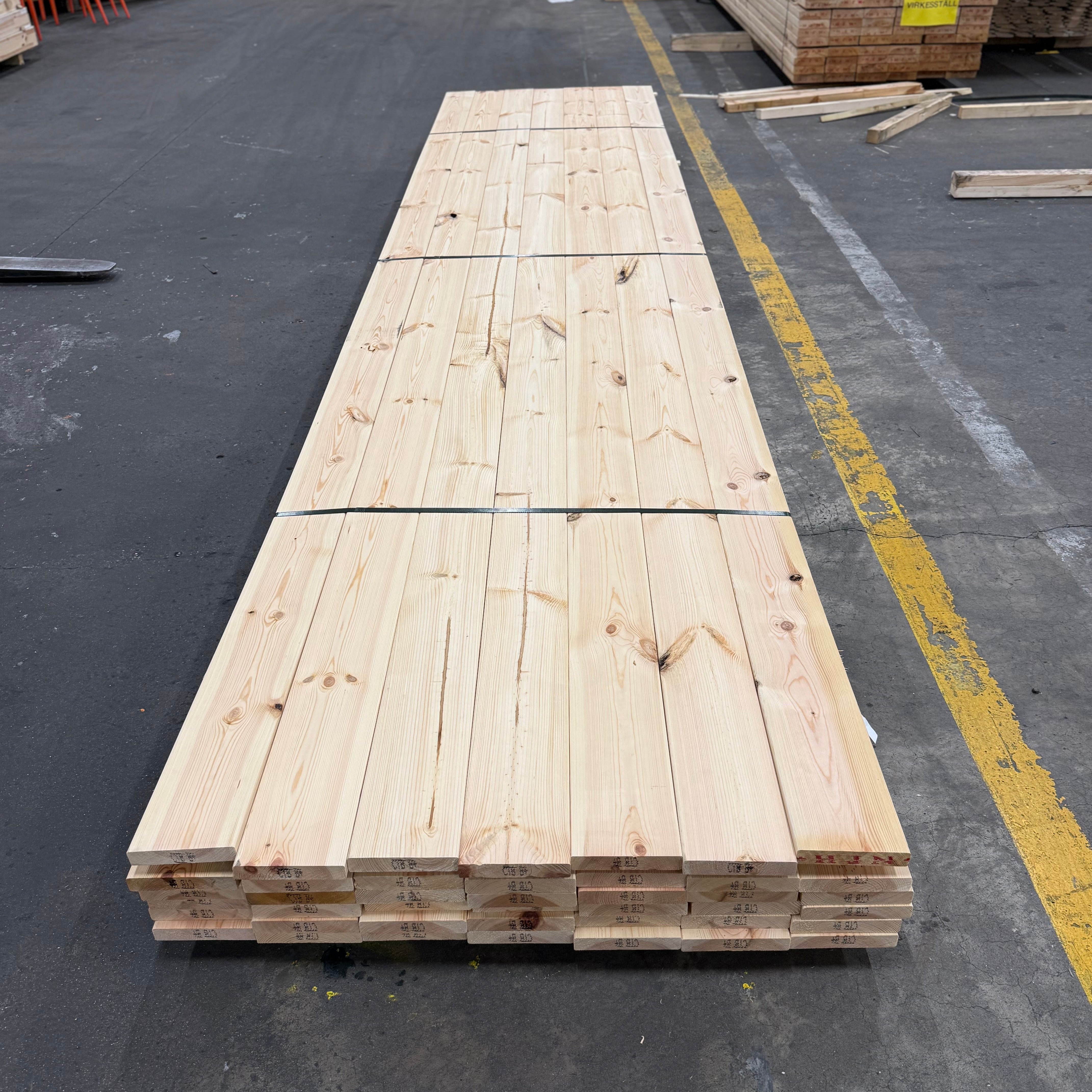 Paket Hyvlade Brädor 27x145mm 4.80m- 42st (Furu) B- sortering