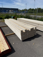 Paket Ytterpanel Enkelfas Halvspont 22x120mm, 207st 4.50m Grundmålad