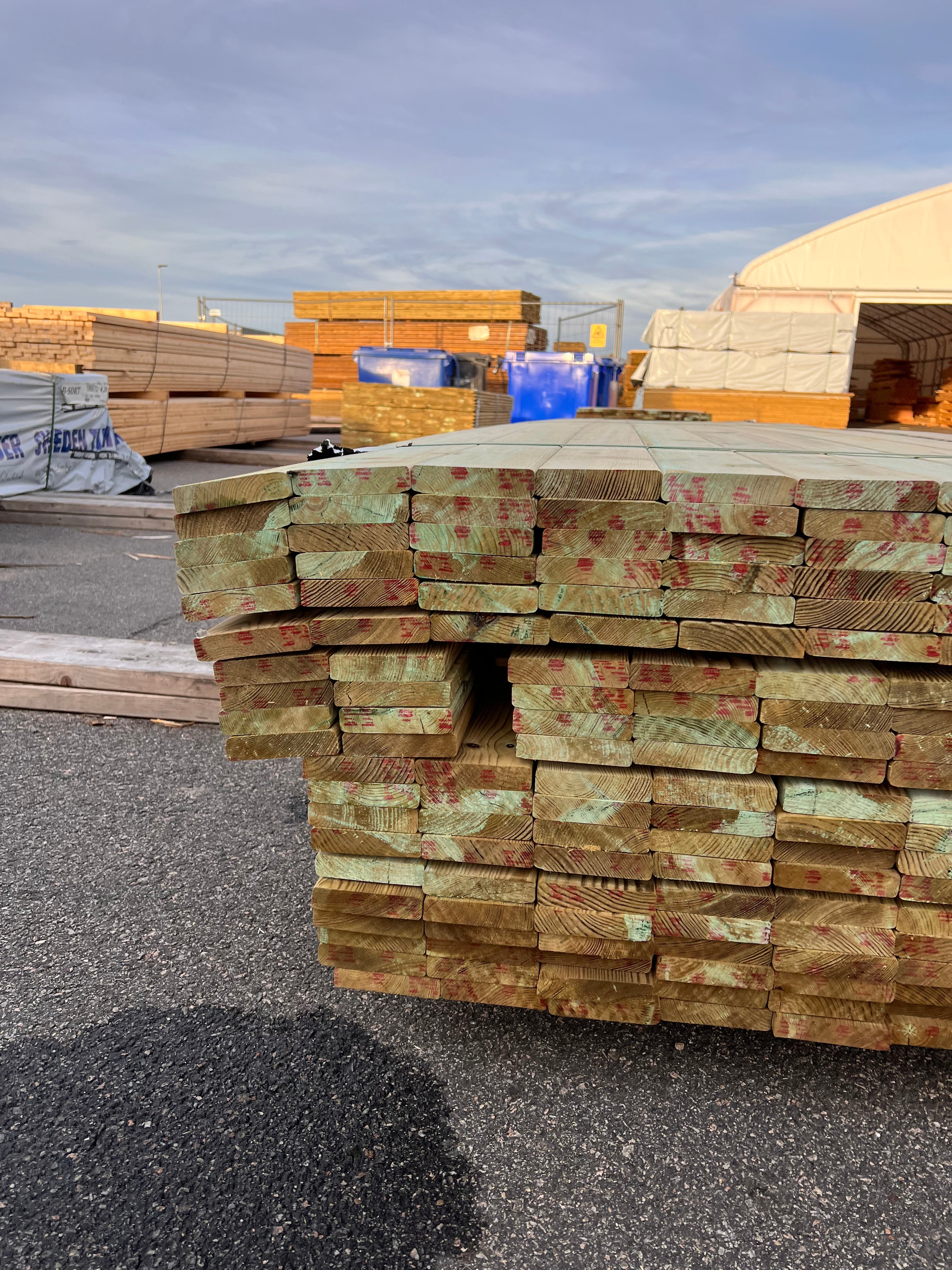 Paket Trall 22x95mm – 210 st 4.20m Tryckimpregnerad B-sort