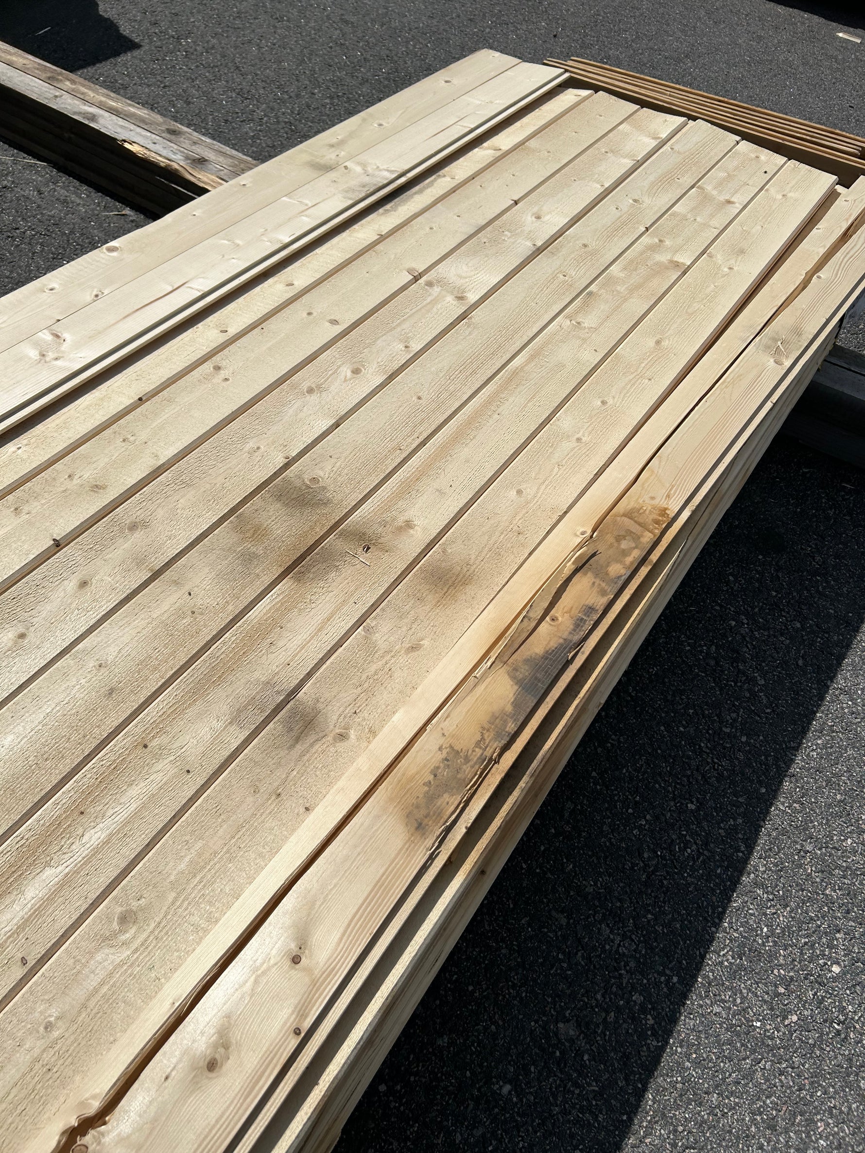 Paket Dubbelfas Halvspont 22x120mm 4,20m 76st Obehandlad