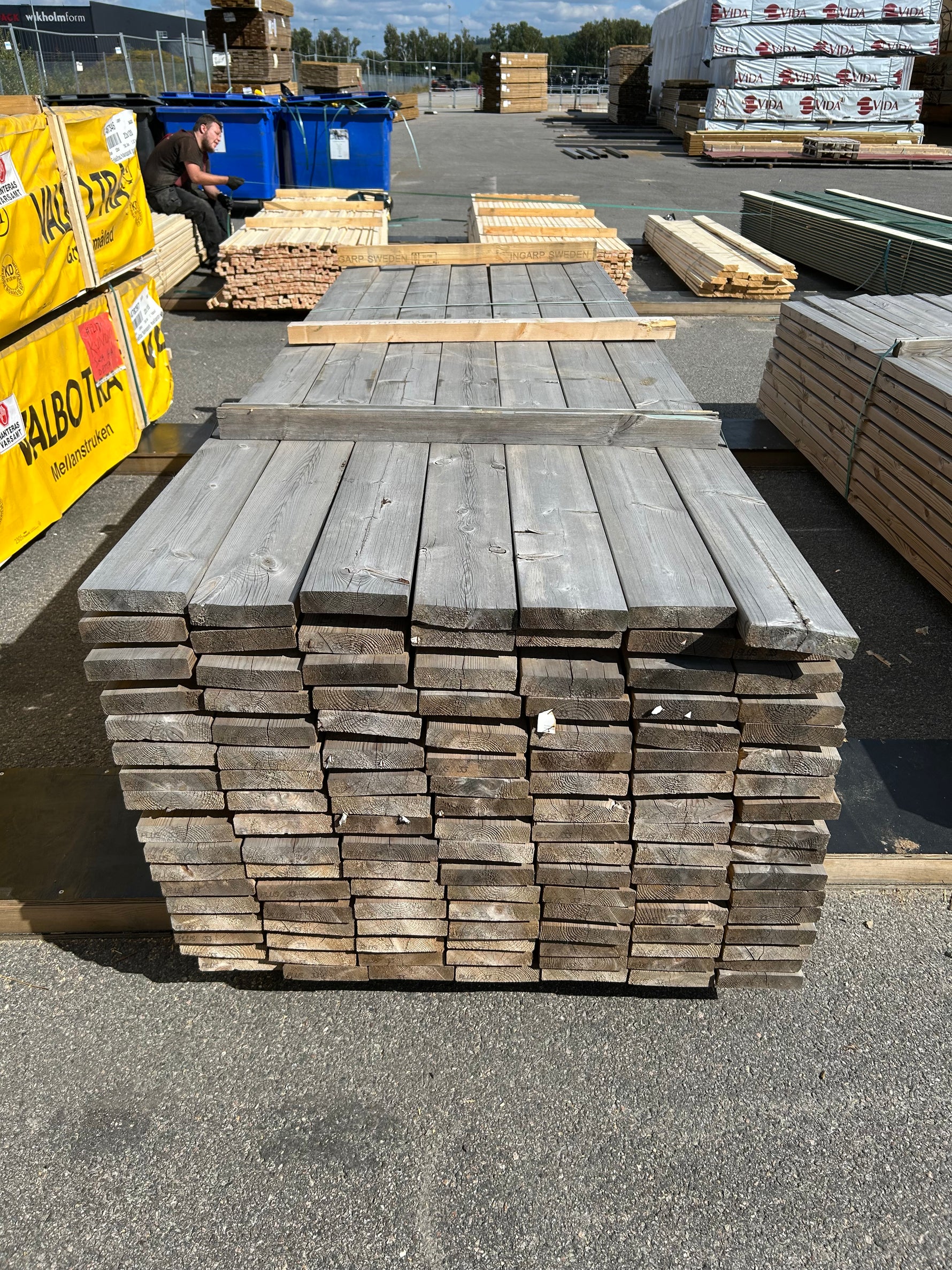 Paket Tryckimpregnerad Trall 34x145mm 3,30m 119st Furu (Väderbitet)