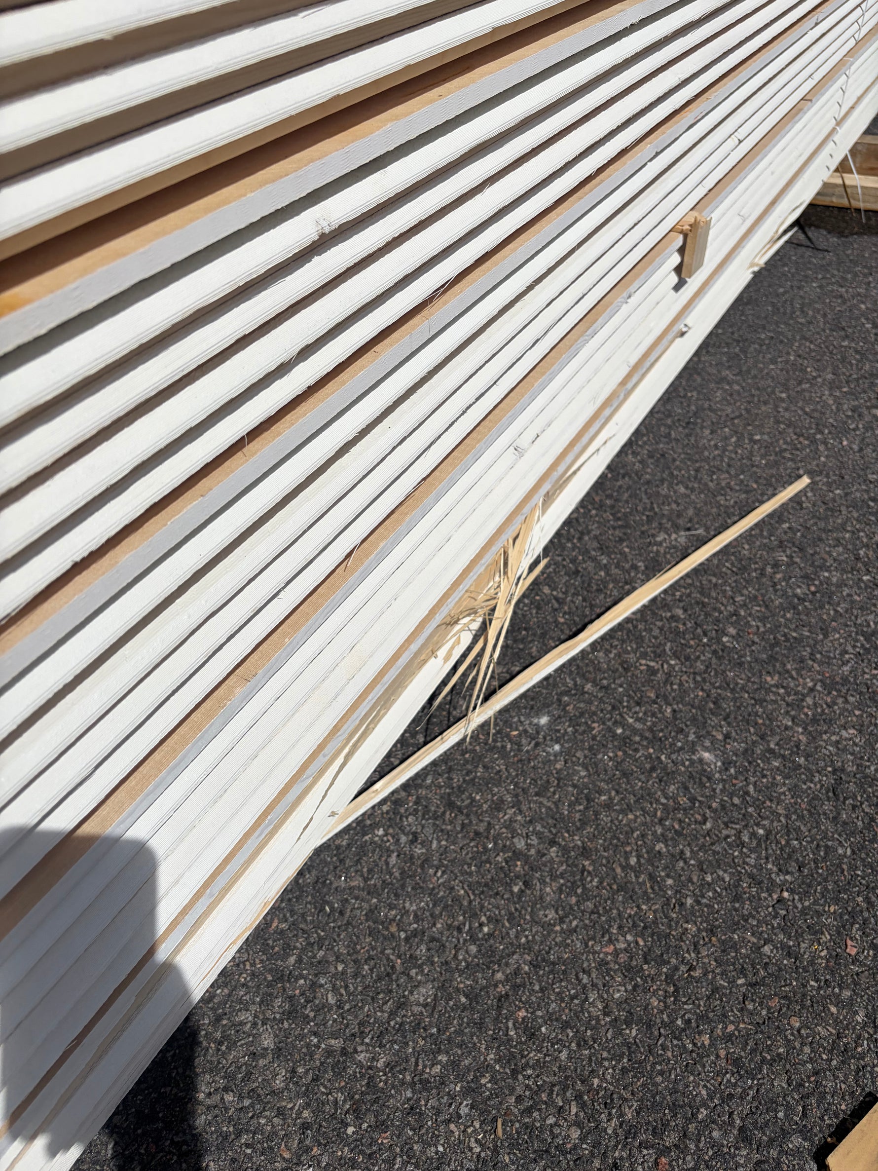 Paket Ytterpanel Dubbelfas Halvspont 22x145mm, 175st 4.20m Grundmålad