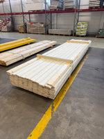 Paket Ytterpanel Dubbelfas Halvspont 22x120mm, 101st 4,50m Grundmålad
