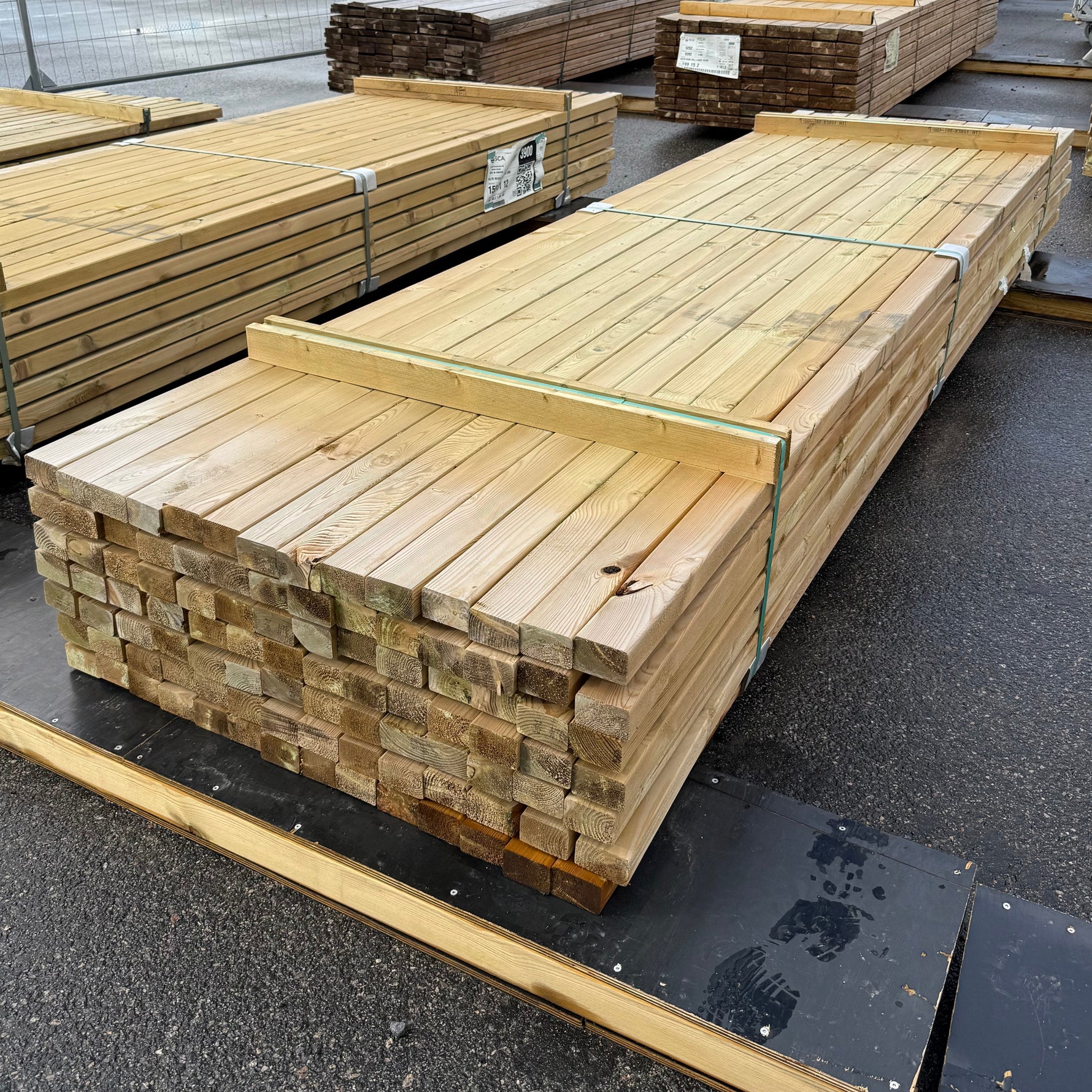 Paket Tryckimpregnerade Reglar 45x70mm, 98st 3.60m (C14)