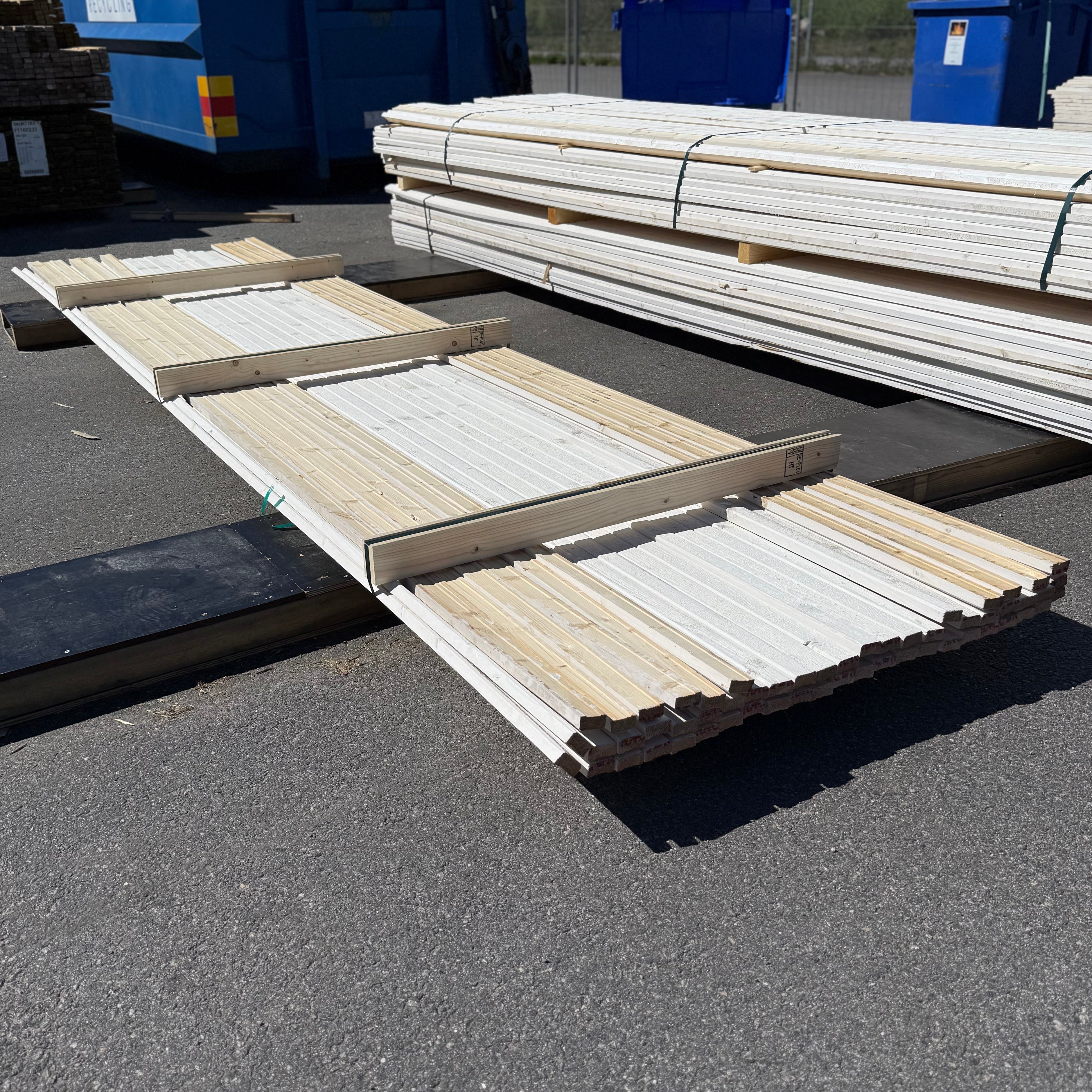 Paket Lockläkt 22x45mm, 55st 4.20m- Grundmålade