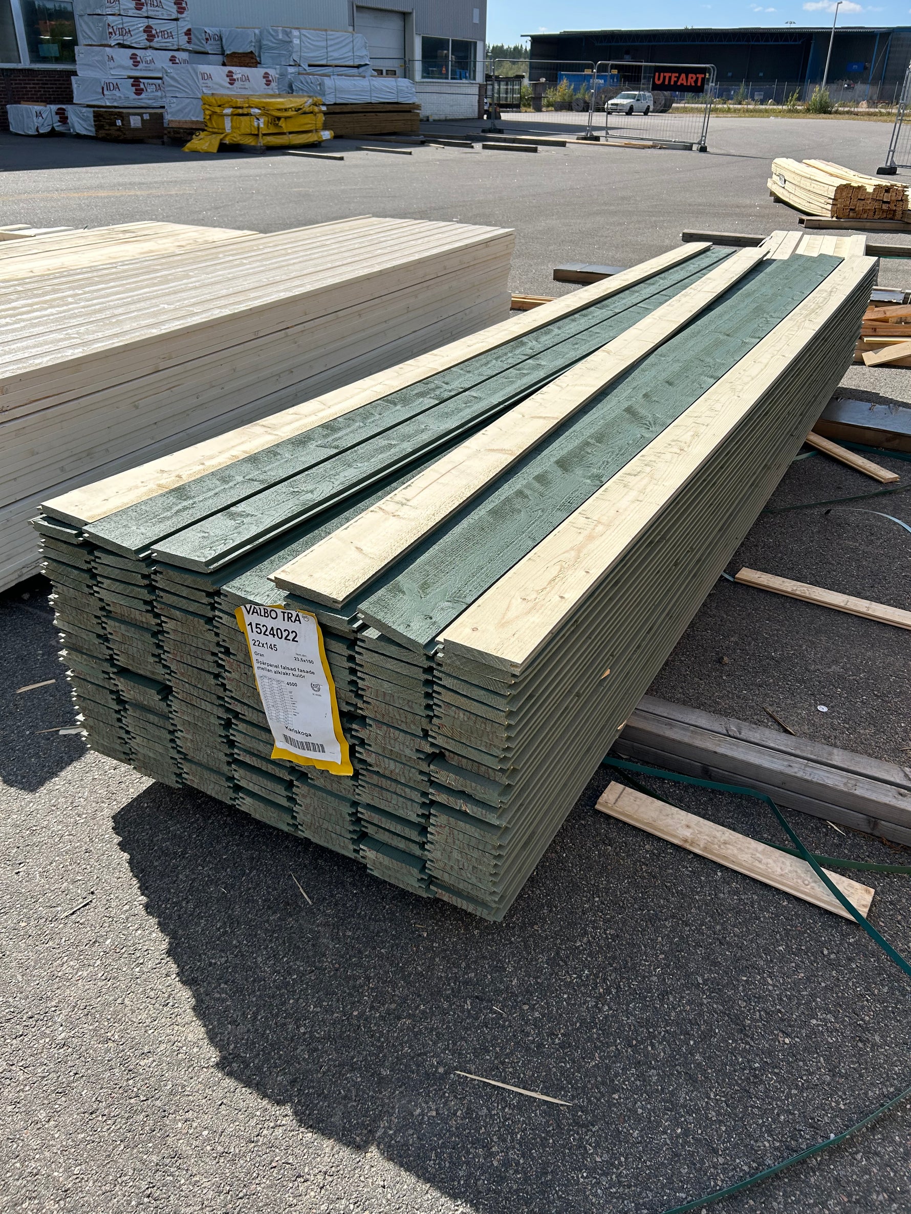 Paket Spontad Spårpanel 22x145mm 4,50m 170st Gran