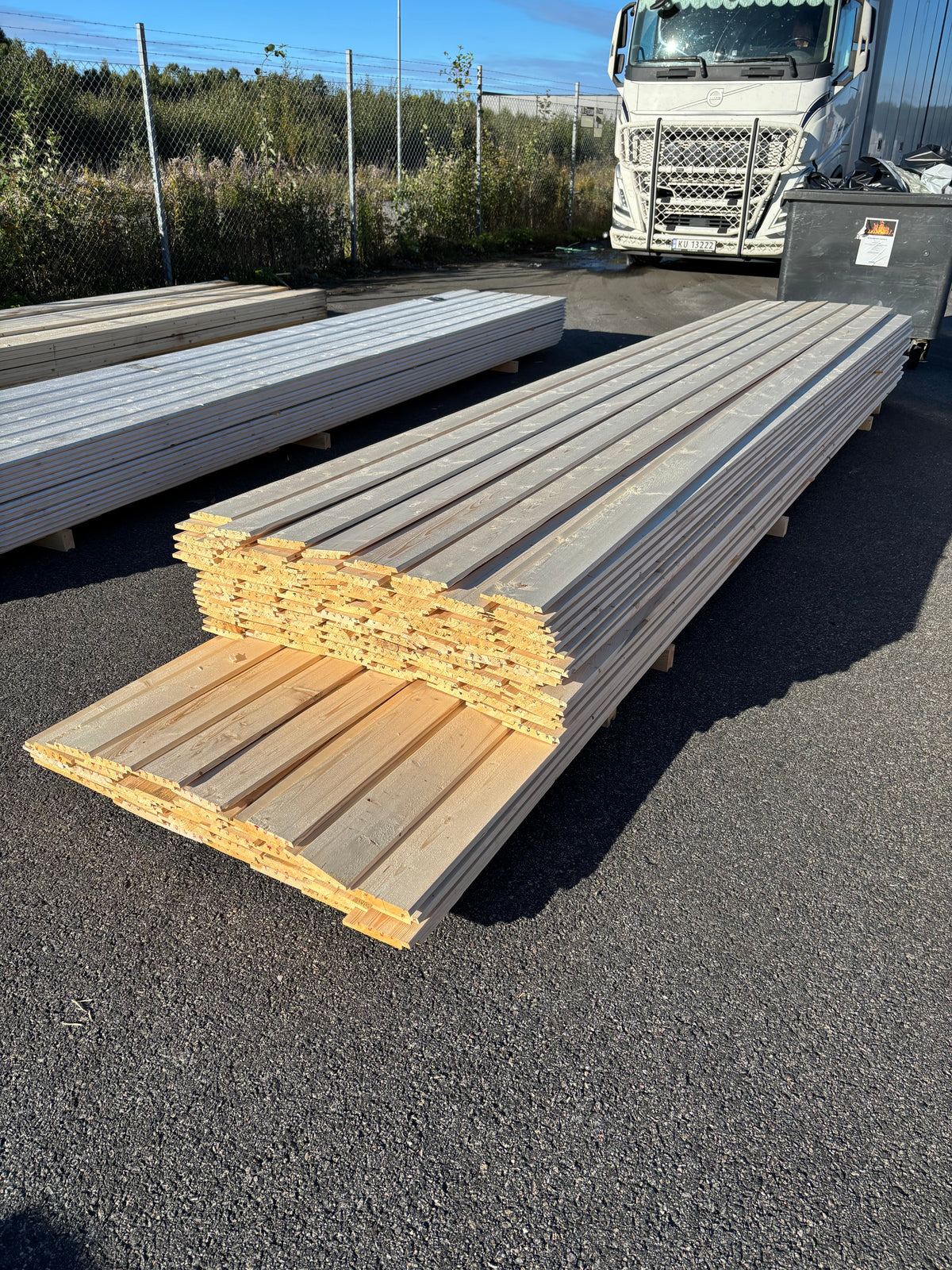 Paket Spårpanel 22x145mm 4,80–5,40m 151st (Andra Sortering)