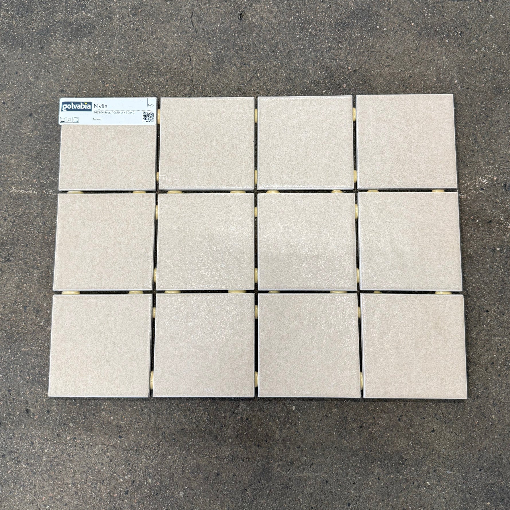 Kakel/klinker Plattor- Mylla Beige 10x10 - Spirec
