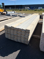 Paket Ytterpanel Dubbelfas Halvspont 22x145mm, 163st 4.20m Grundmålad