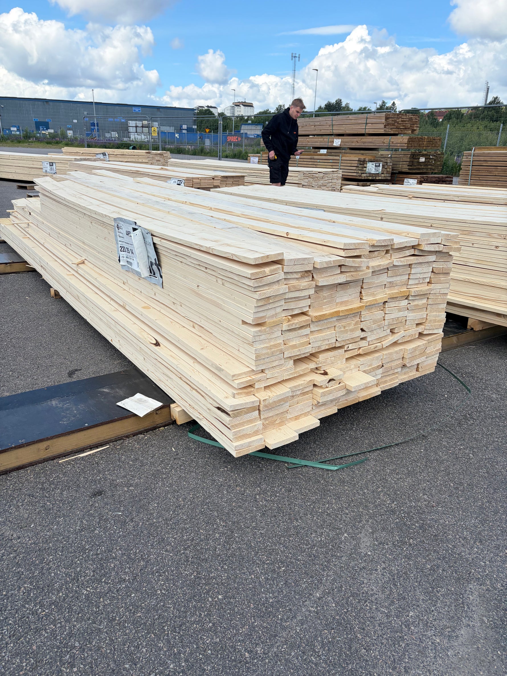 Paket Finsågade Brädor 22x120mm, 233st 3,0–4,80m (Andra sortering)