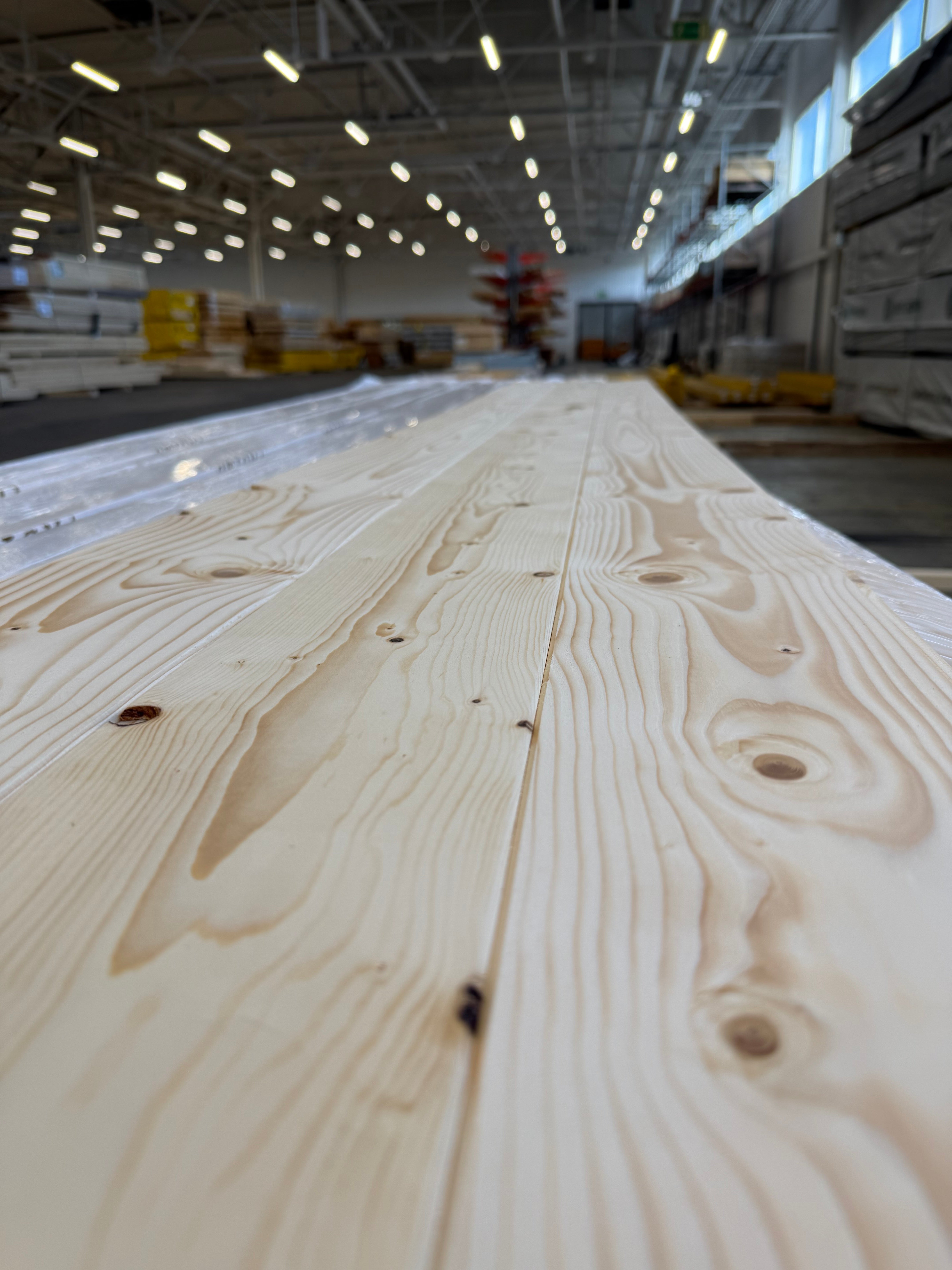 Innerpanel Fasspont 13,5x145mm – B-sortering (Gran, Obehandlad)