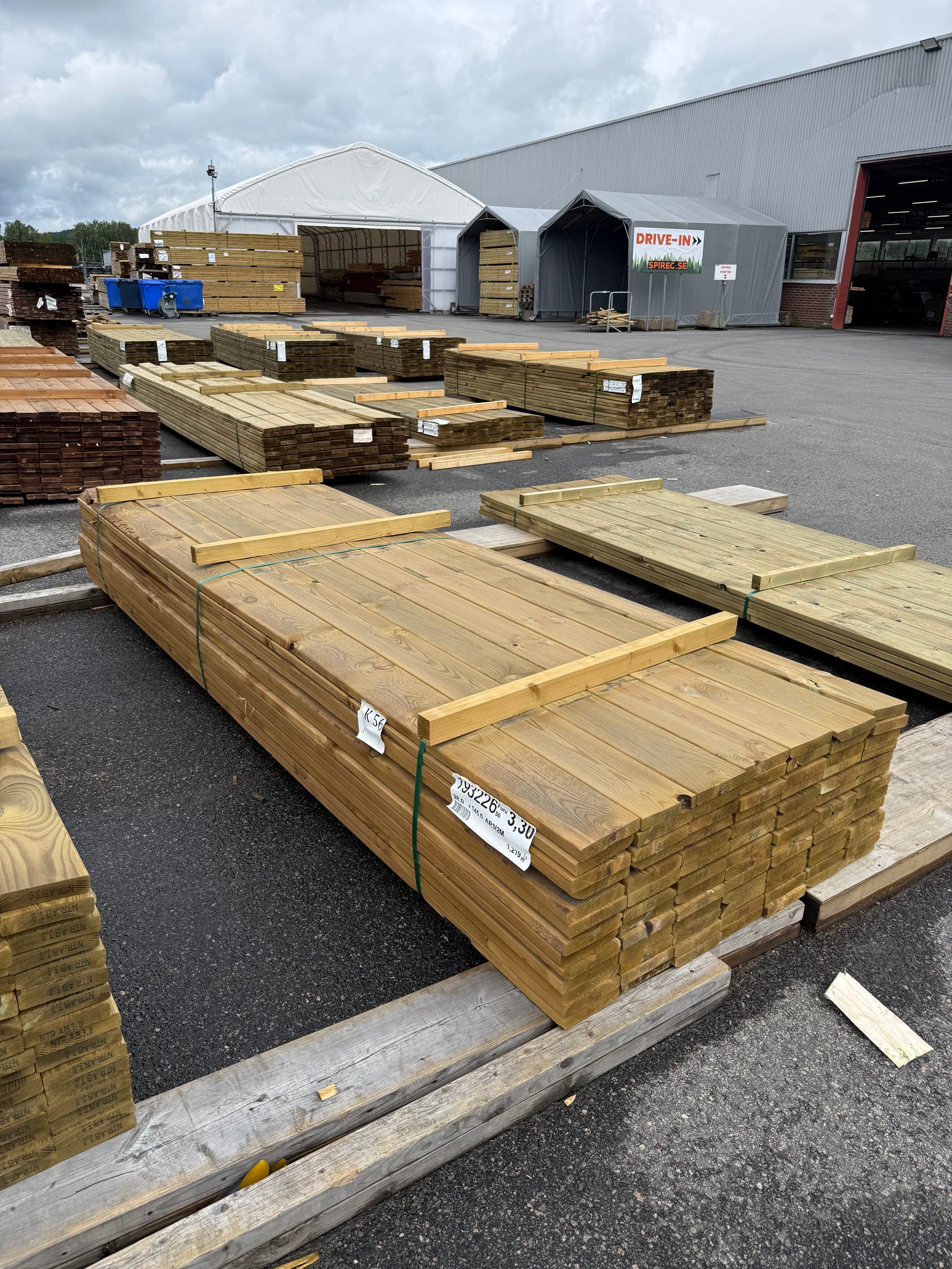 Paket Tryckimpregnerad Trall 28x145mm 3.30m 91st B-Sortering