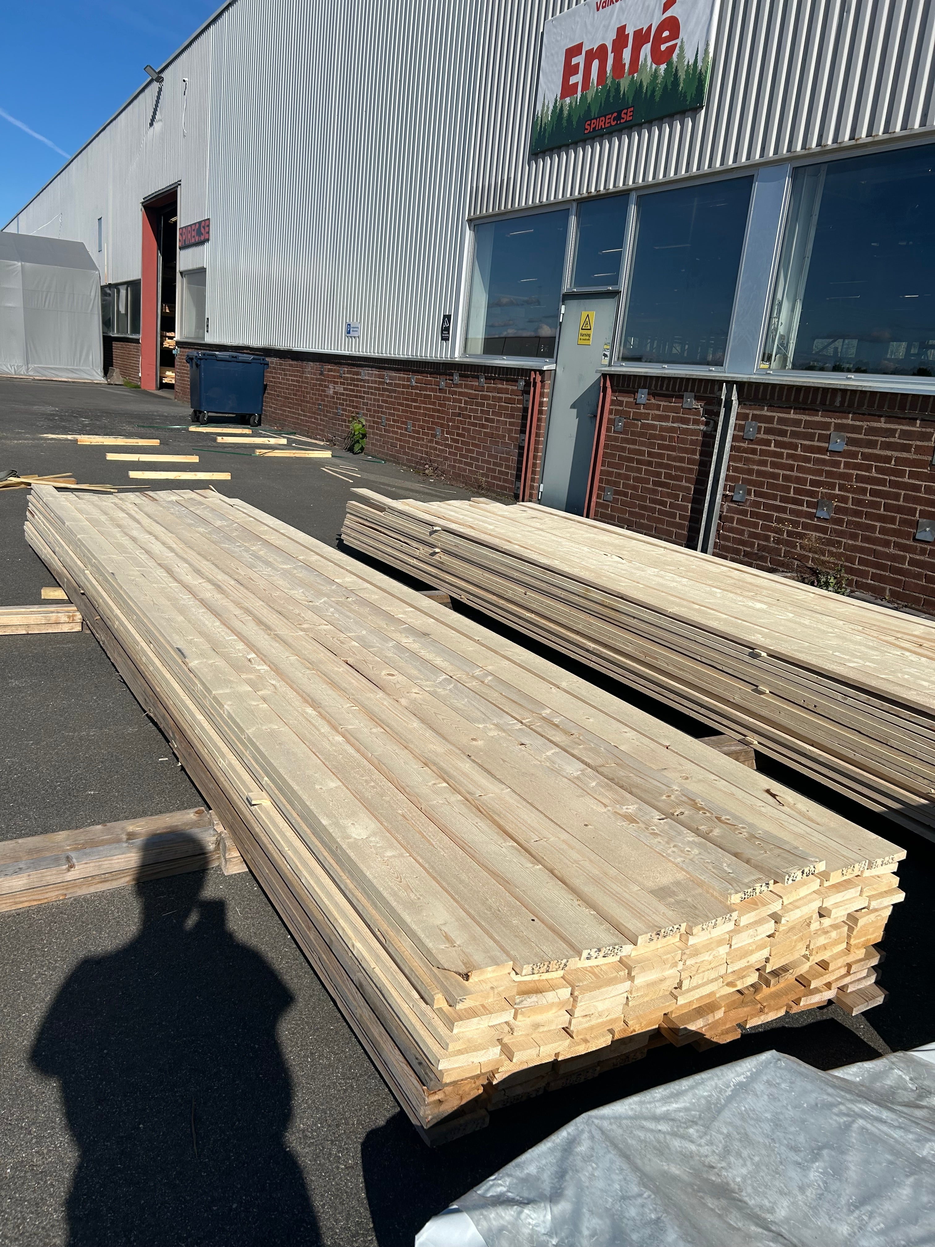 Paket Finsågad Panel 22x120mm 112st 4.80–5.40m – Andra sortering