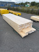 Parti Massivt Furugolv Borstad Ljusgrå Ekonomi 25x160 mm – ca 64,32 m²