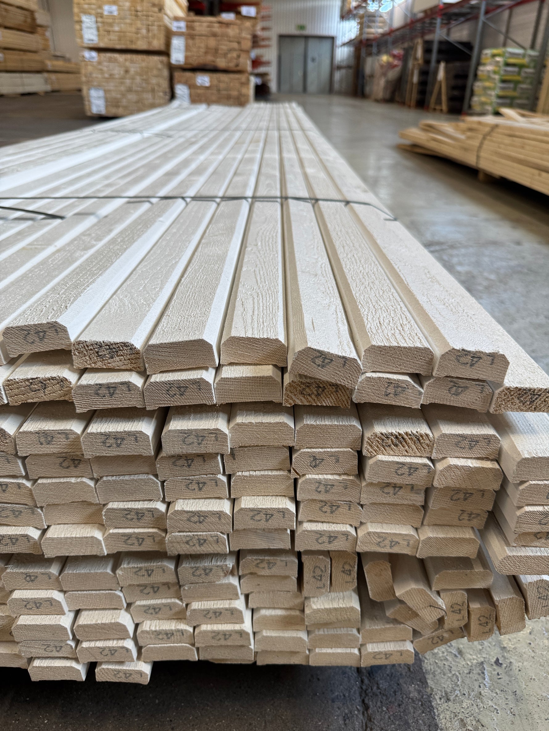 Paket Fasadläkt 22x45mm 4,20m – 260 st Vit