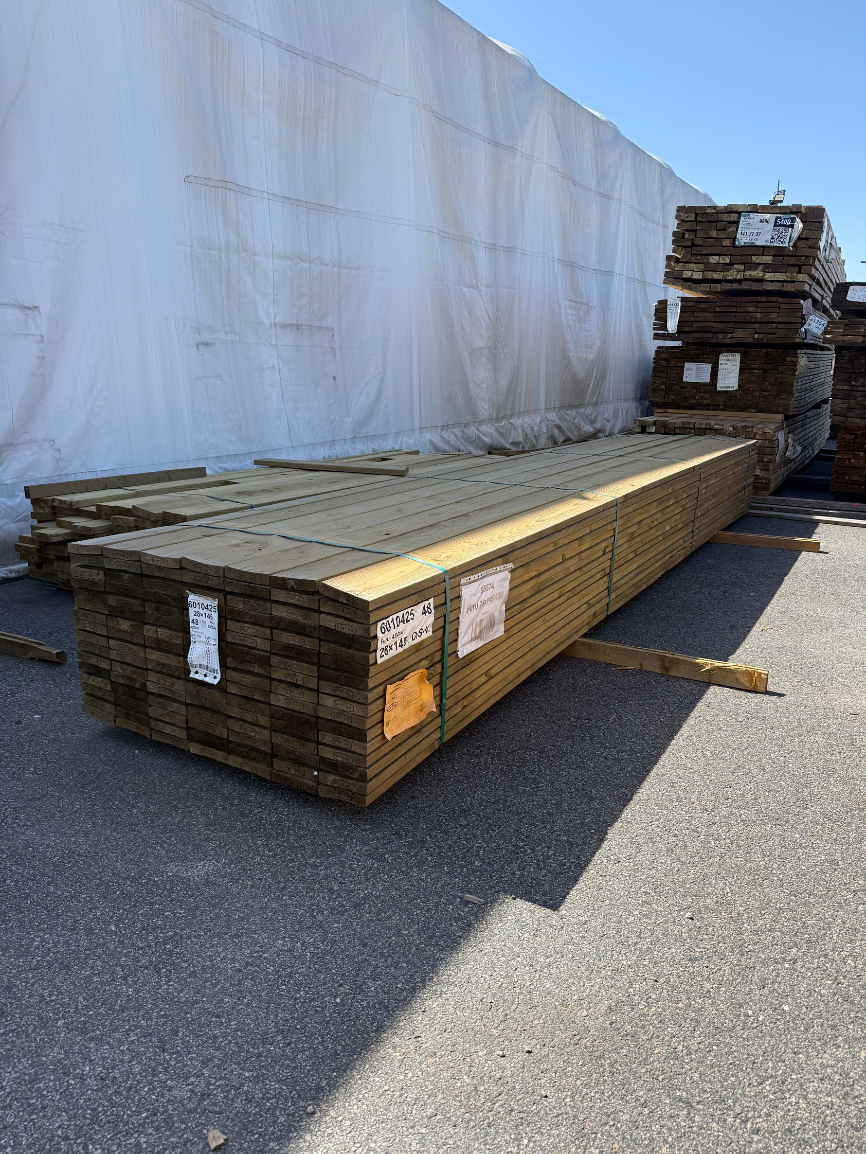 Paket Trall Furu 28x145mm 4,80m 112st Impregnerad B-kvalitet