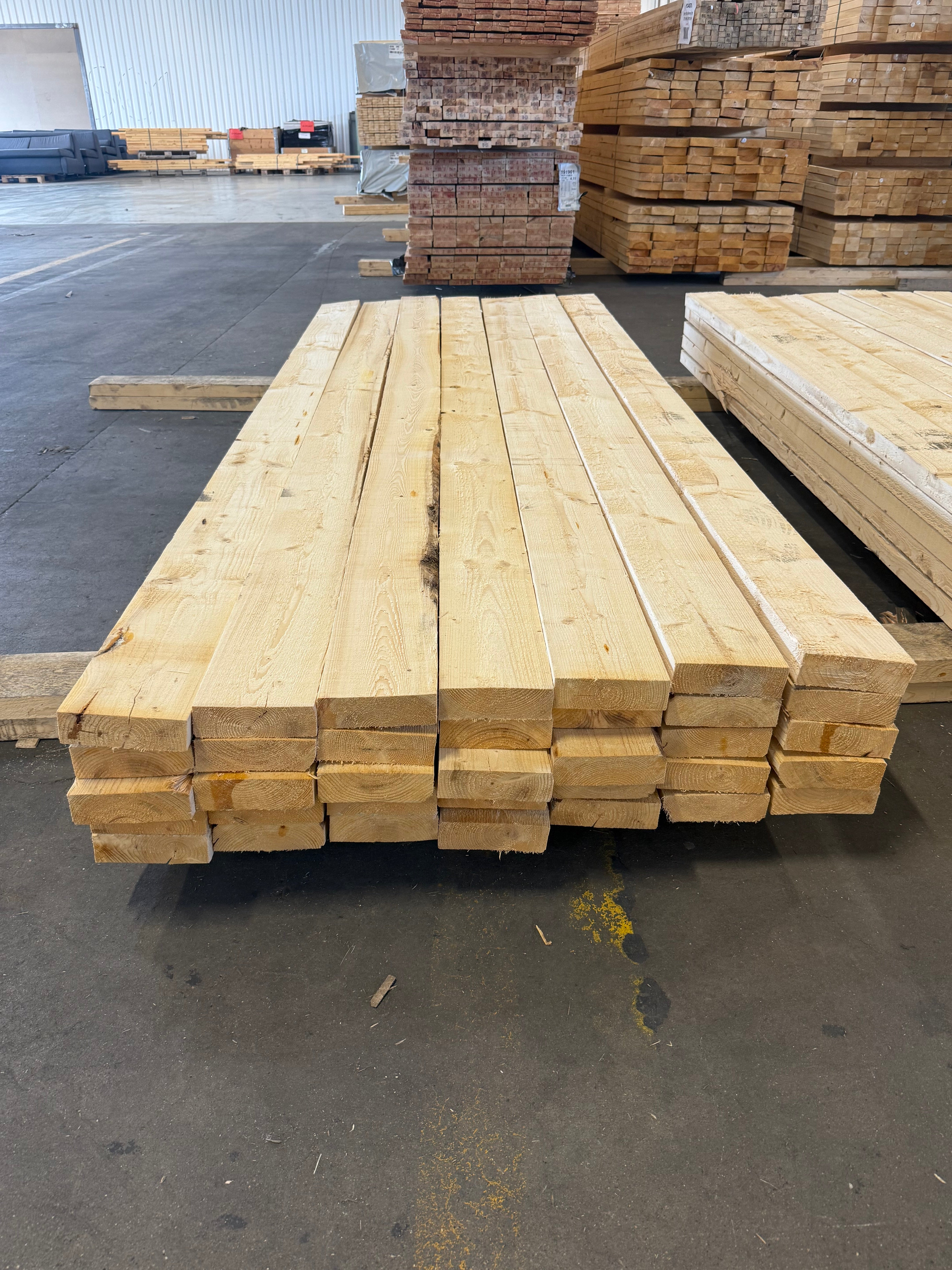 Paket ohyvlade reglar 47x150mm- 3.0m, 35st