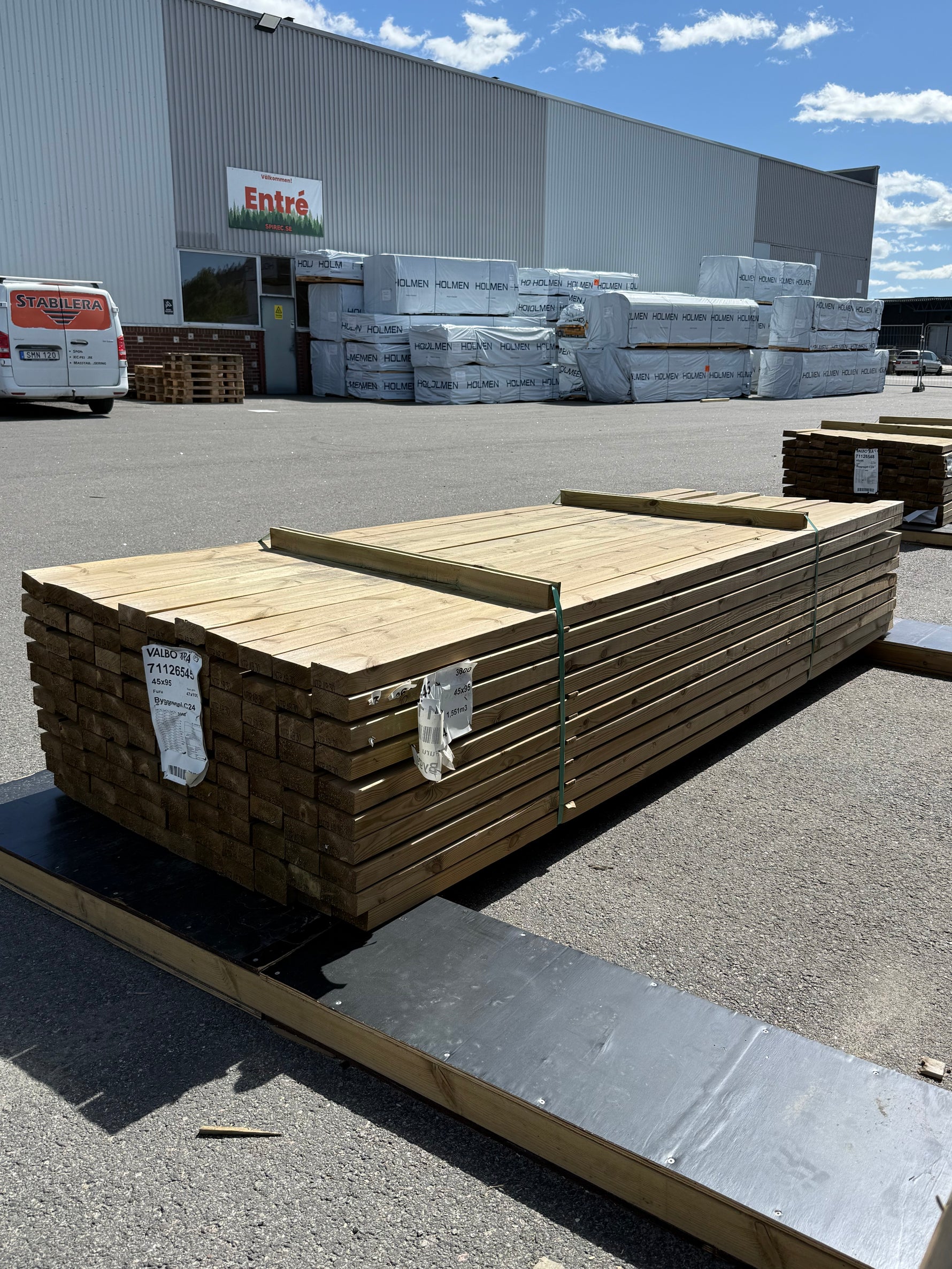Paket Tryckimpregnerade Reglar 45x95mm, 110st 3.0m (C24)