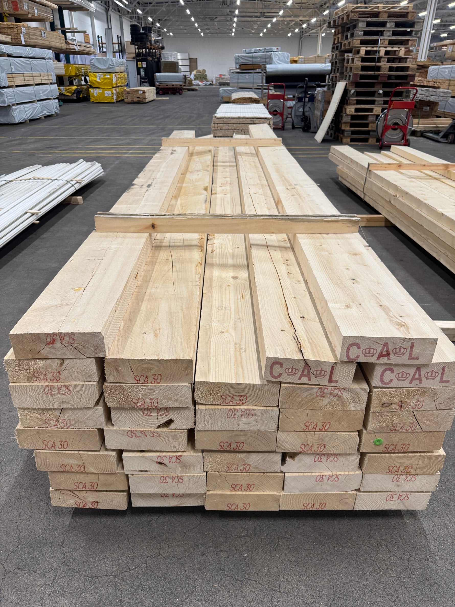 Paket Ohyvlade Reglar 75x225mm – 36 st Blandade längder