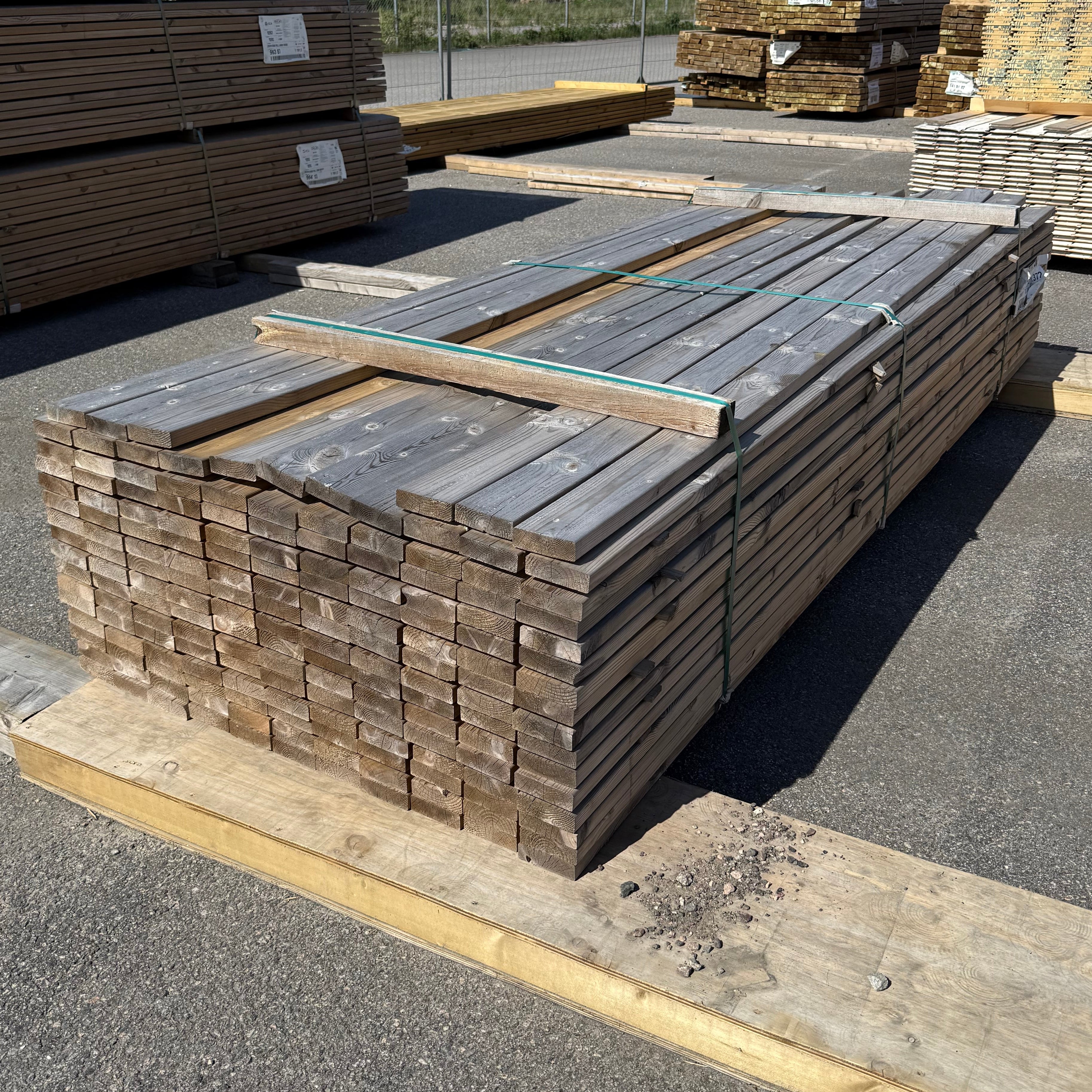 Paket Tryckimpregnerad Trall 28x95mm, 171st 3.0m (Väderbiten)