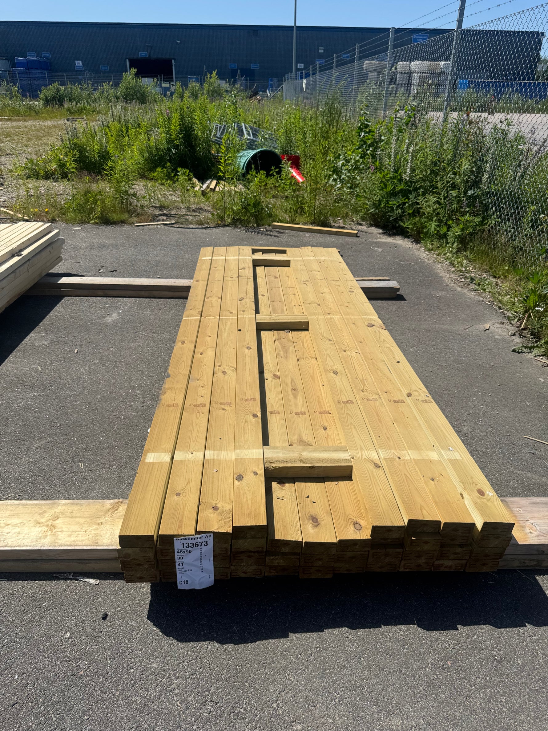 Paket Tryckimpregnerade Reglar 45x95 mm, 41 st 3,00 m