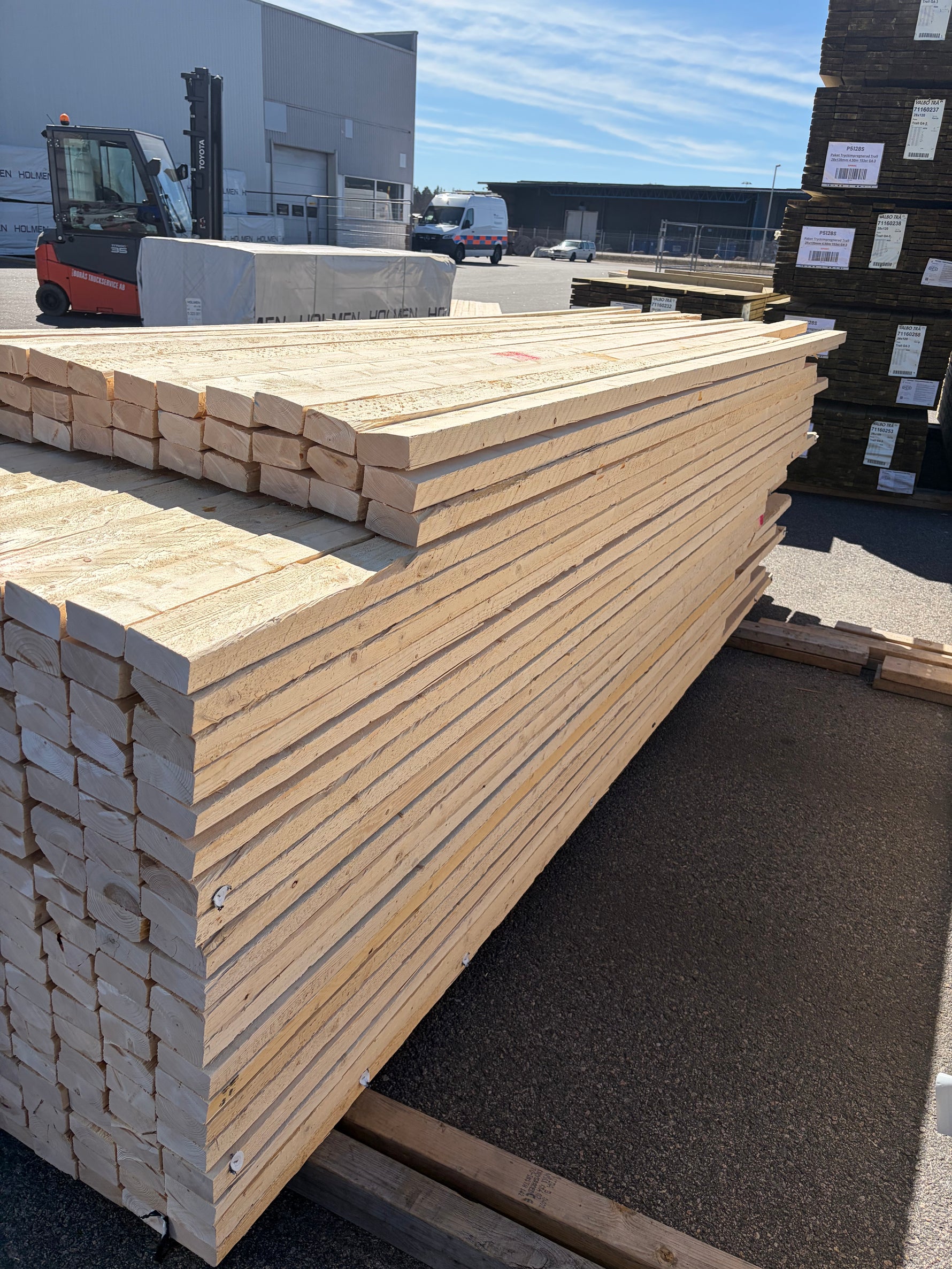 Paket Ohyvlade Reglar 45x90mm, 276st (2,7–3,9m) - Spirec