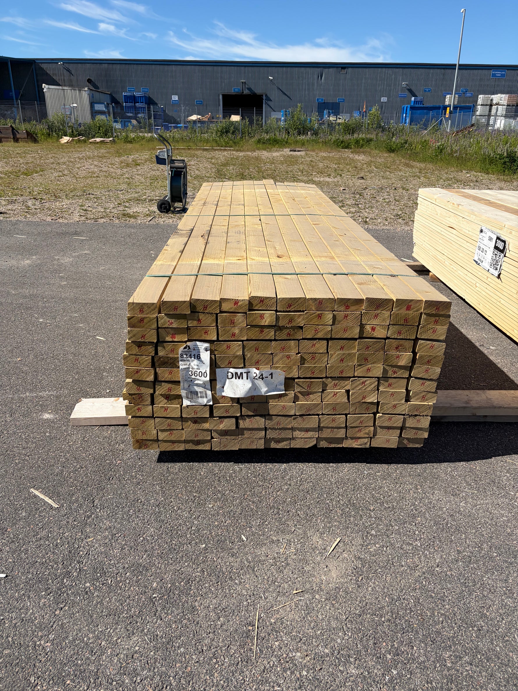 Paket Tryckimpregnerade Reglar 45x95mm 3,60m 132st