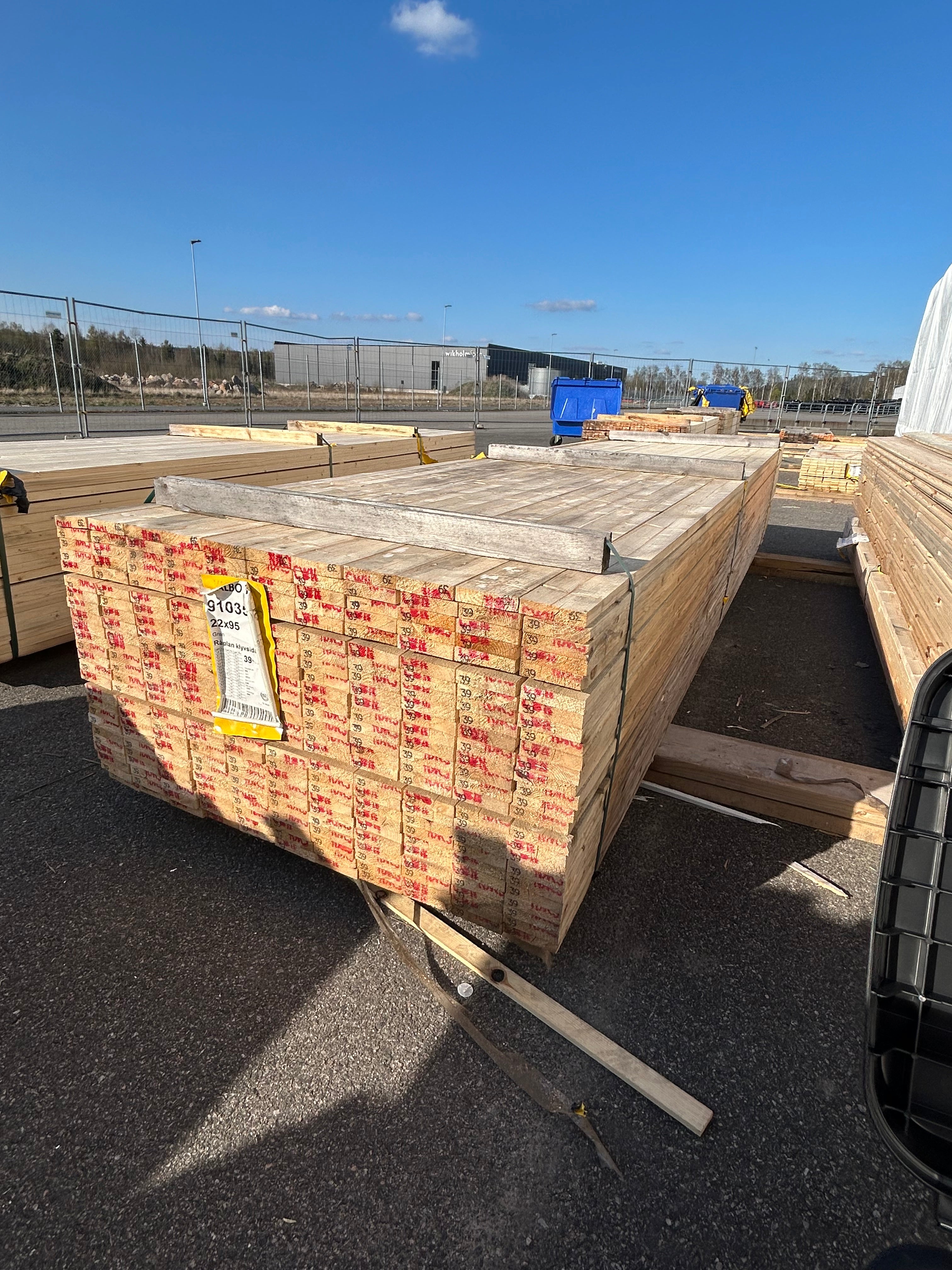 Paket Råplan 22x95mm 3.90m 275st