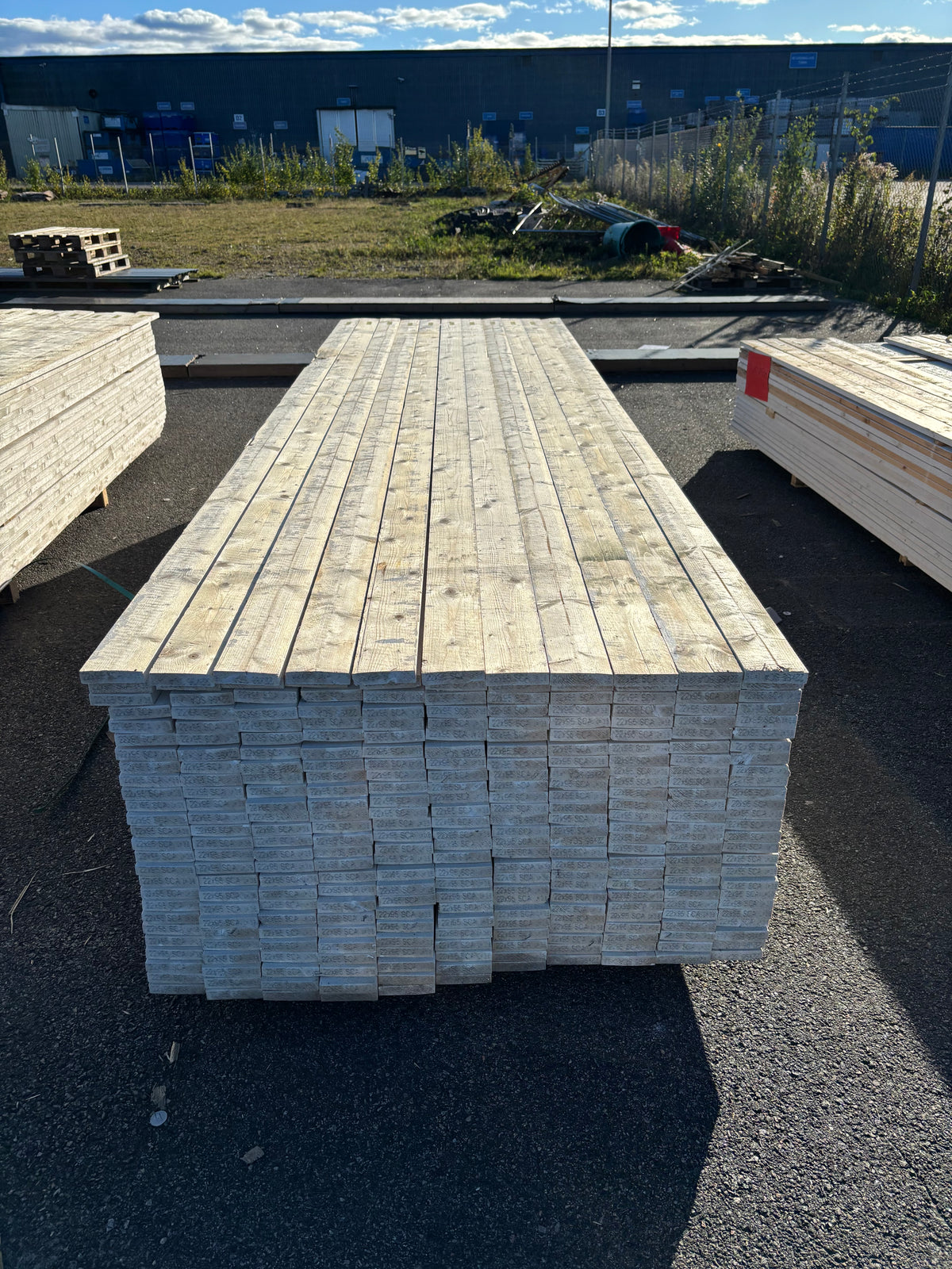 Paket Finsågade Brädor 22x95mm 3,60m 286st Mellanstrukna