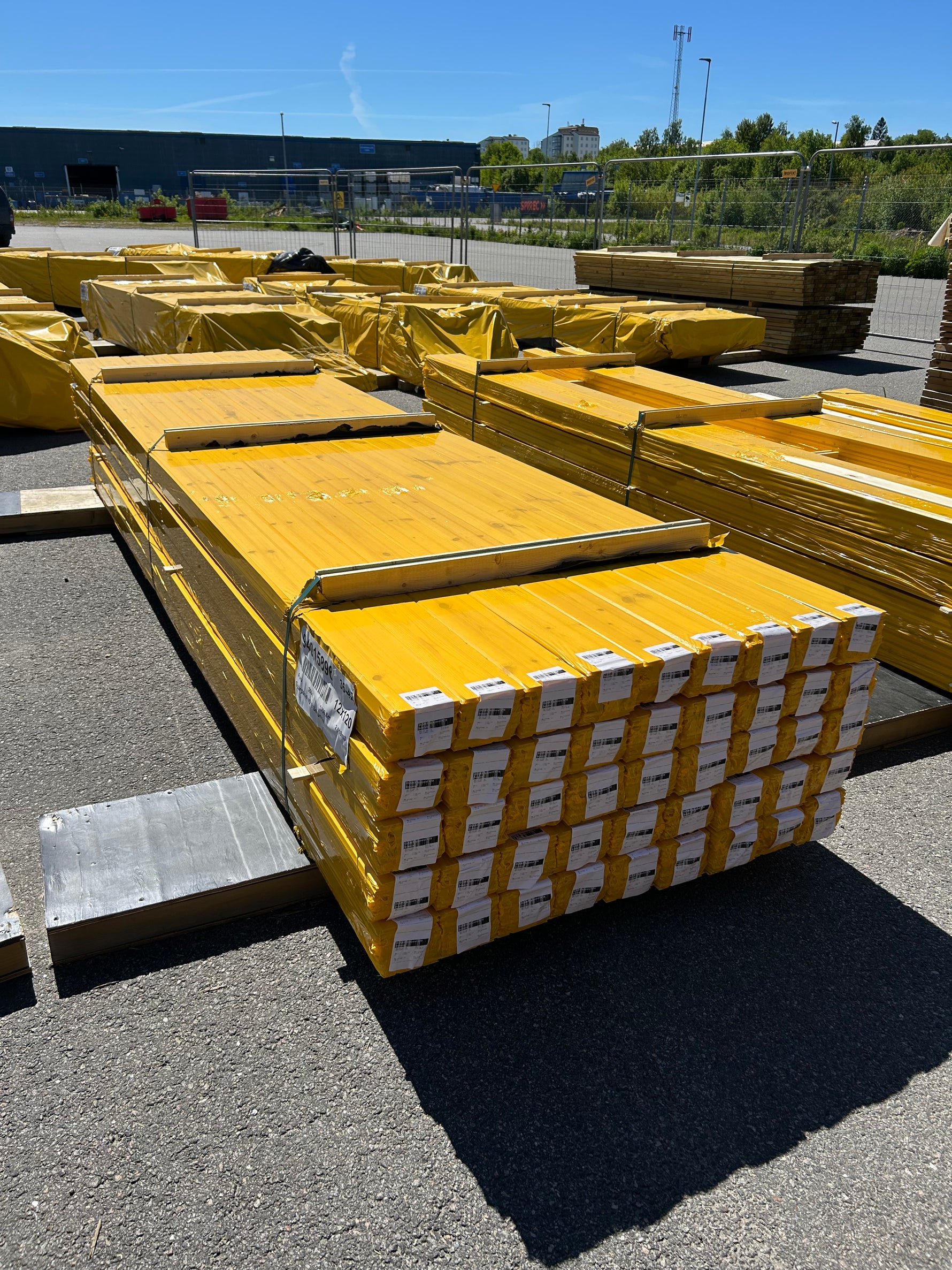 Parti Spårpanel 12x120mm Furu, 152kvm 3.56–4.18m (Sekunda)