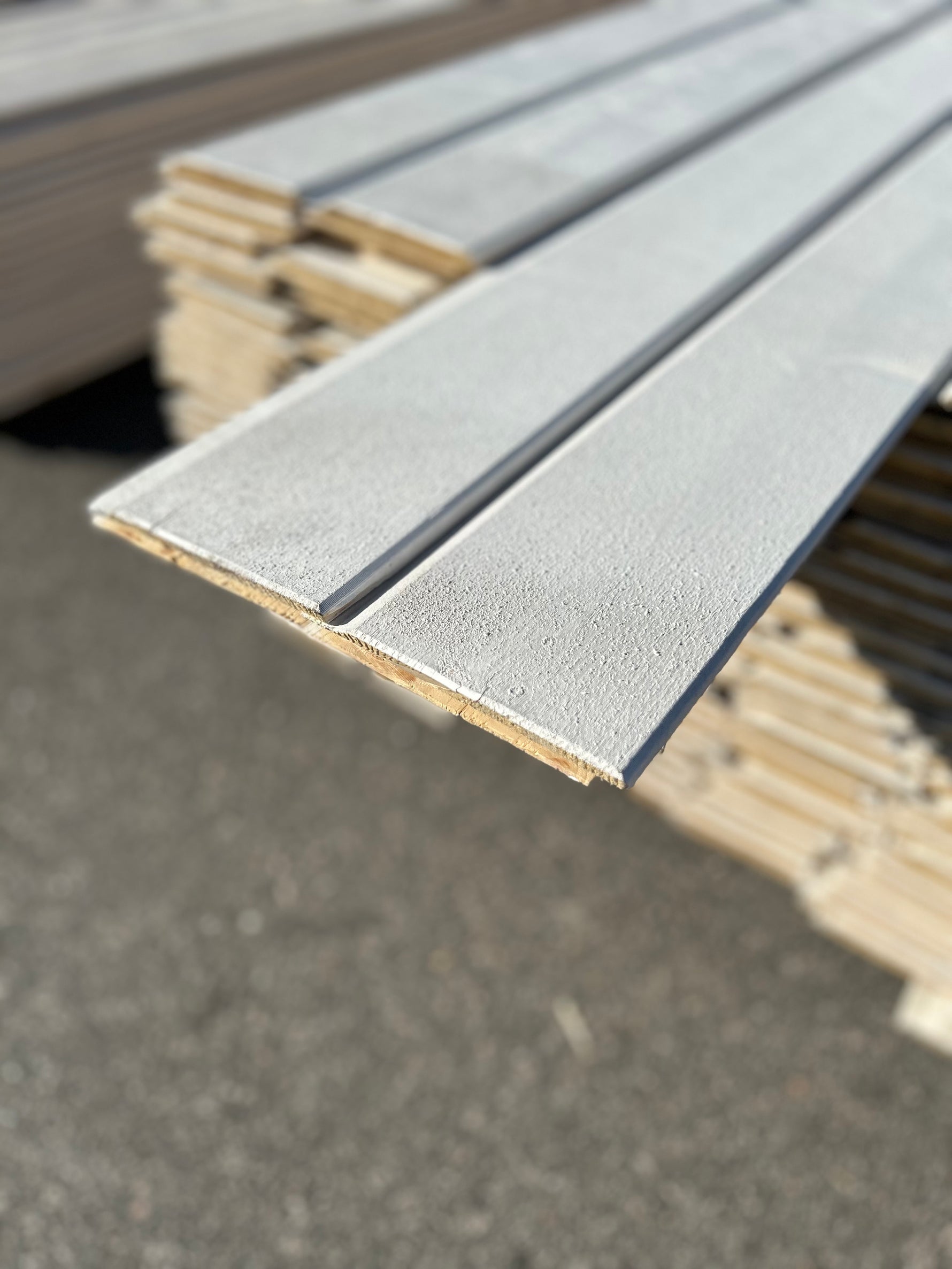 Paket Ytterpanel Dubbelfasspont 22x145mm, 208st 4.80m Grundmålad