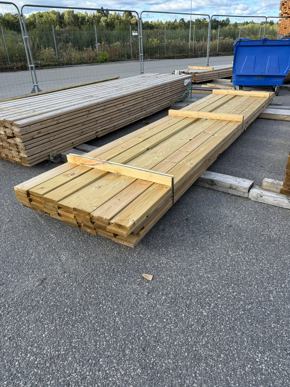 Paket Tryckimpregnerad Trall 28x145mm (4,80–5,10m) 44st Andrasortering