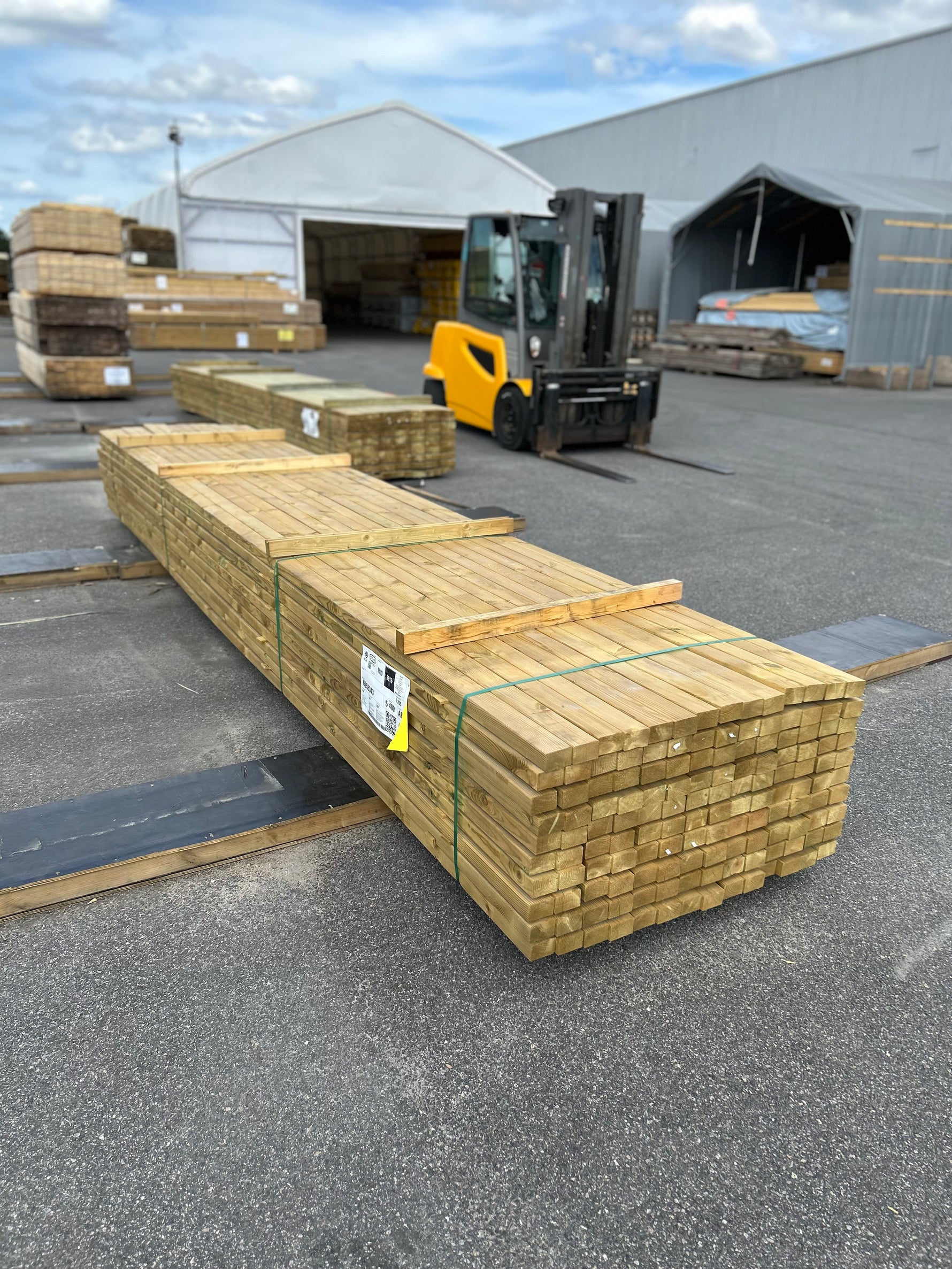 Paket Tryckimpregnerade Reglar 45x70mm Fingerskarvade 5,40m 140st