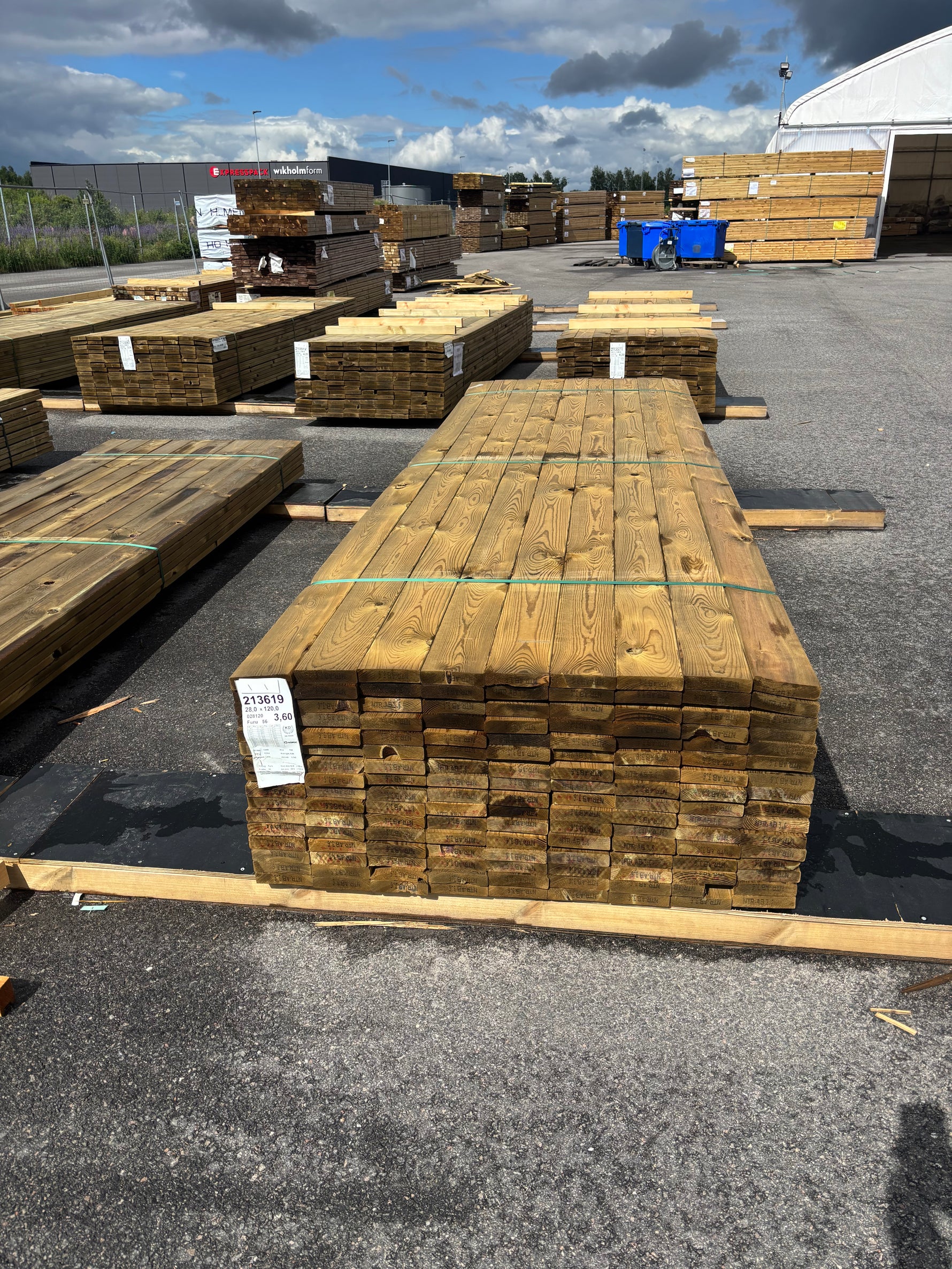 Paket Tryckimpregnerad Trall 28x120mm, 144st 3,6m (B-sortering)