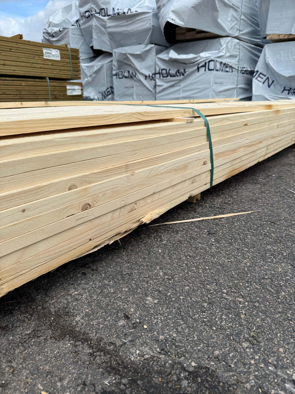 Paket Finsågade Brädor 22x220 mm – 4,20 m 52st (Obehandlad)