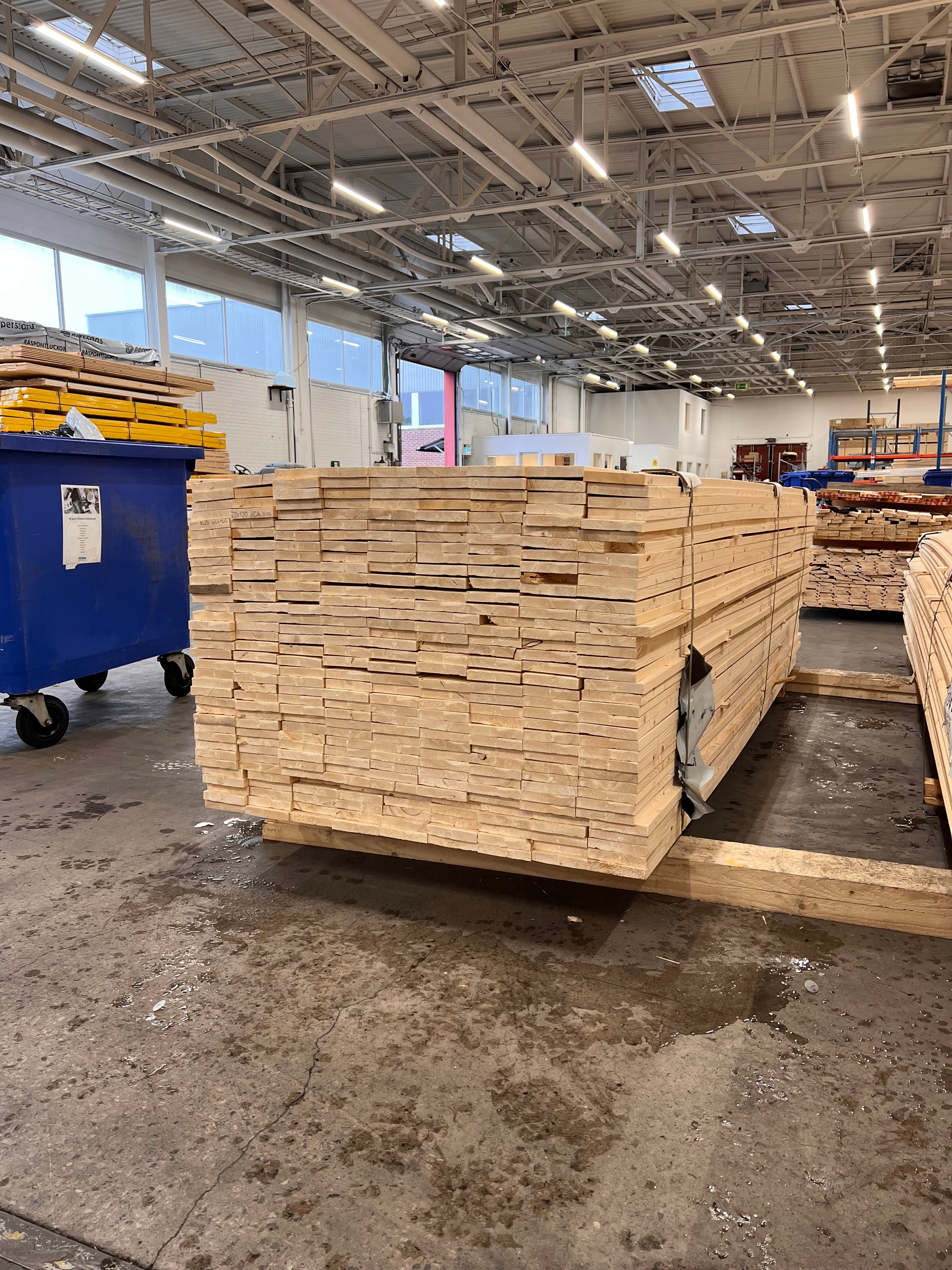 Paket ytterpanelbräda 22x120mm 323 st 3,0m (B-Sortering)