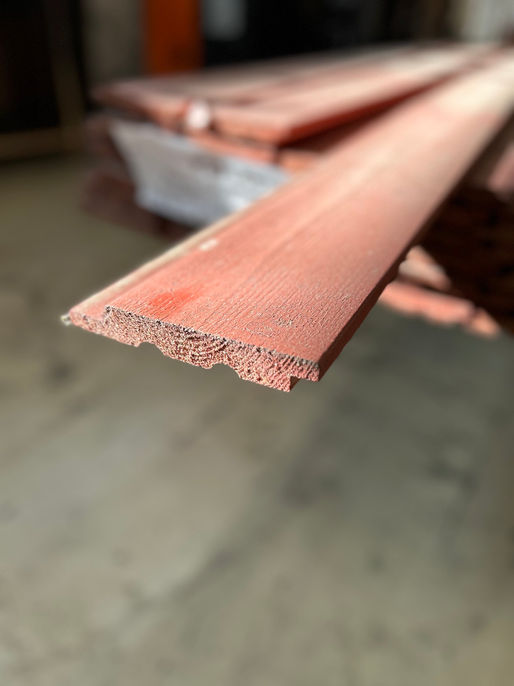 Paket Ytterpanel Falsad Enkelfas 21x147 mm – 46 st (5,10 m, Brandröd)
