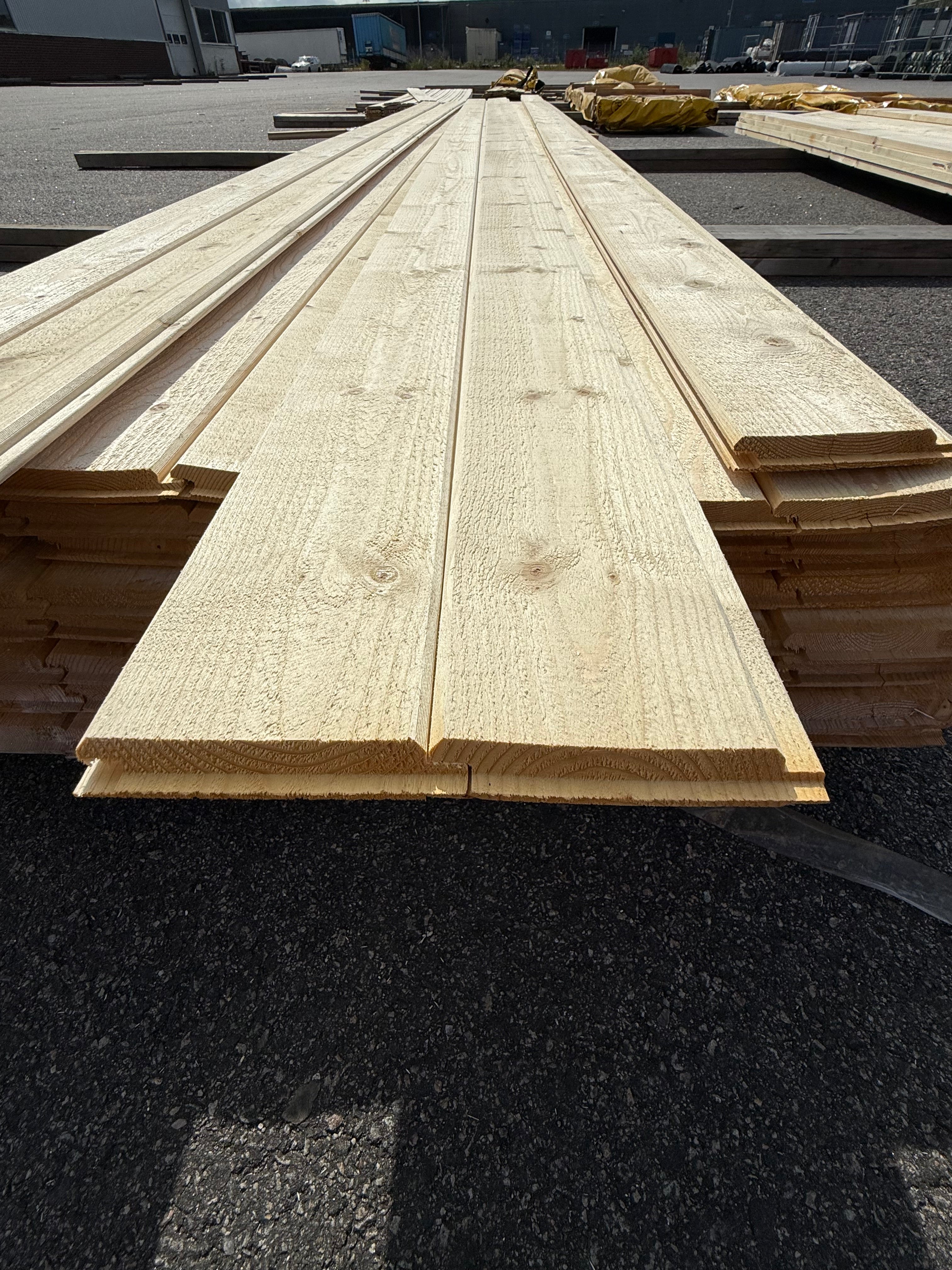 Paket Dubbelfasspont 22x145 – Gran 59 st, 5,4 m