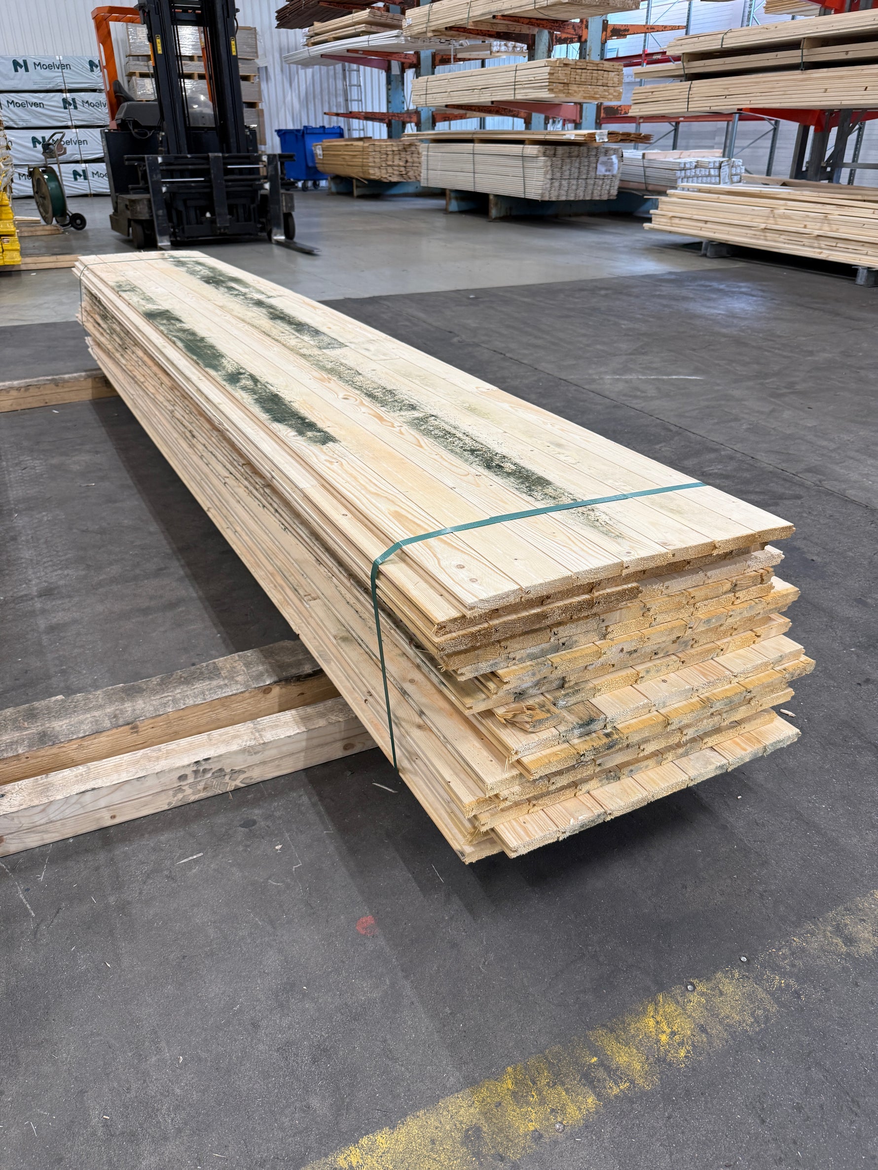 Parti Råspontluckor 20x540x3600mm 20st (Mögelskadat)