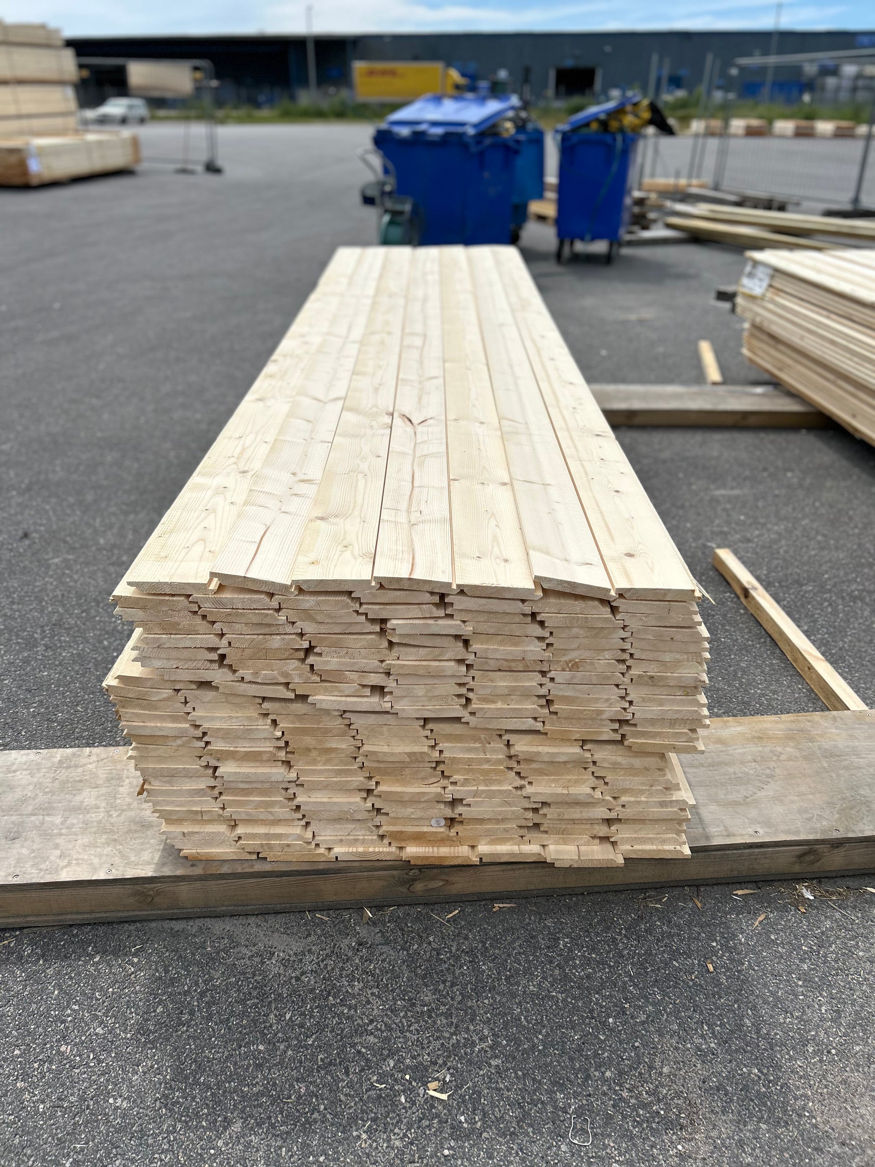 Paket Dubbelfas Halvspont 22x145mm 3,90m 175st Obehandlad