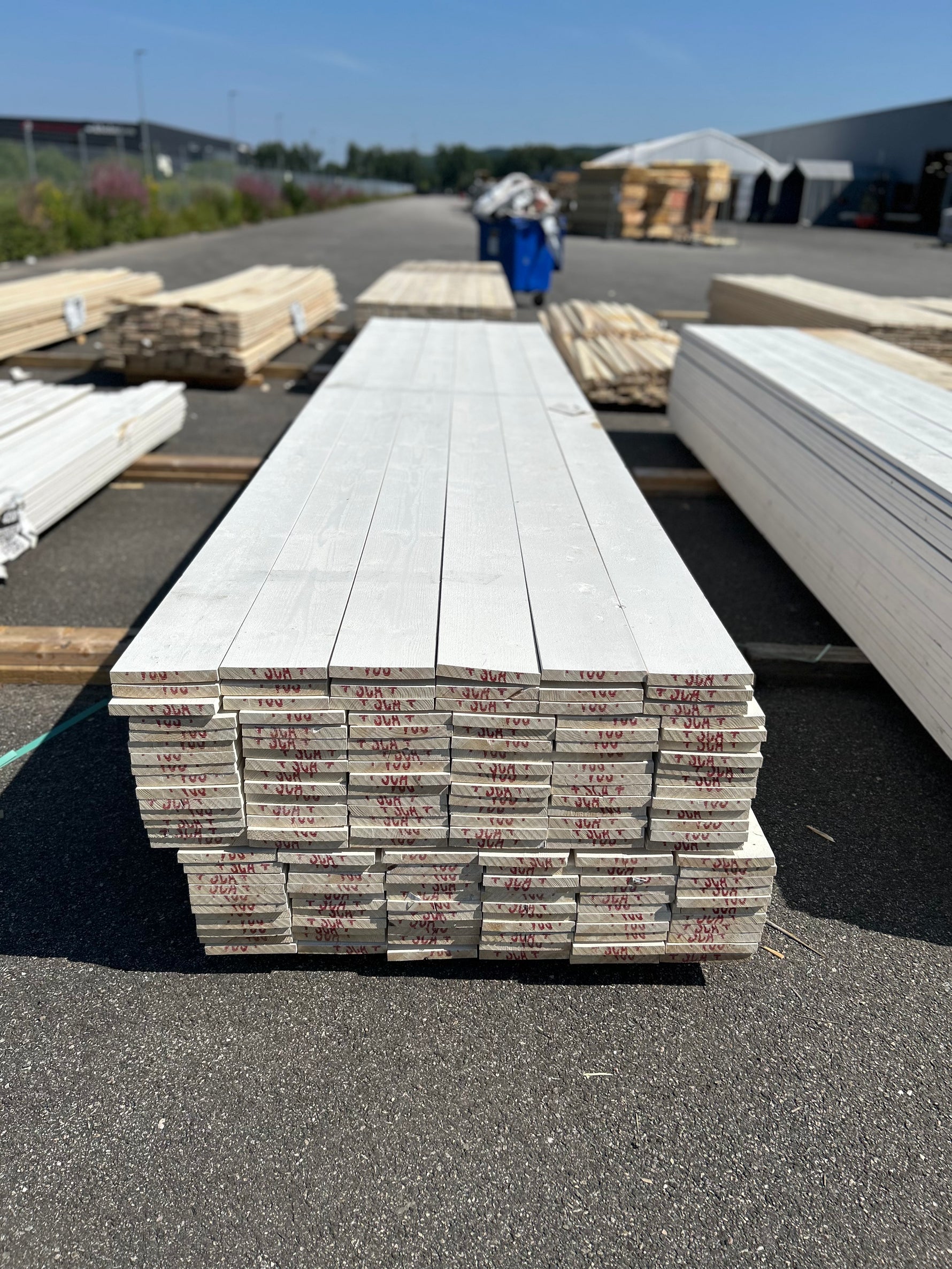 Paket Finsågade Brädor 22x170mm Mellanstruken 4.80m 156st