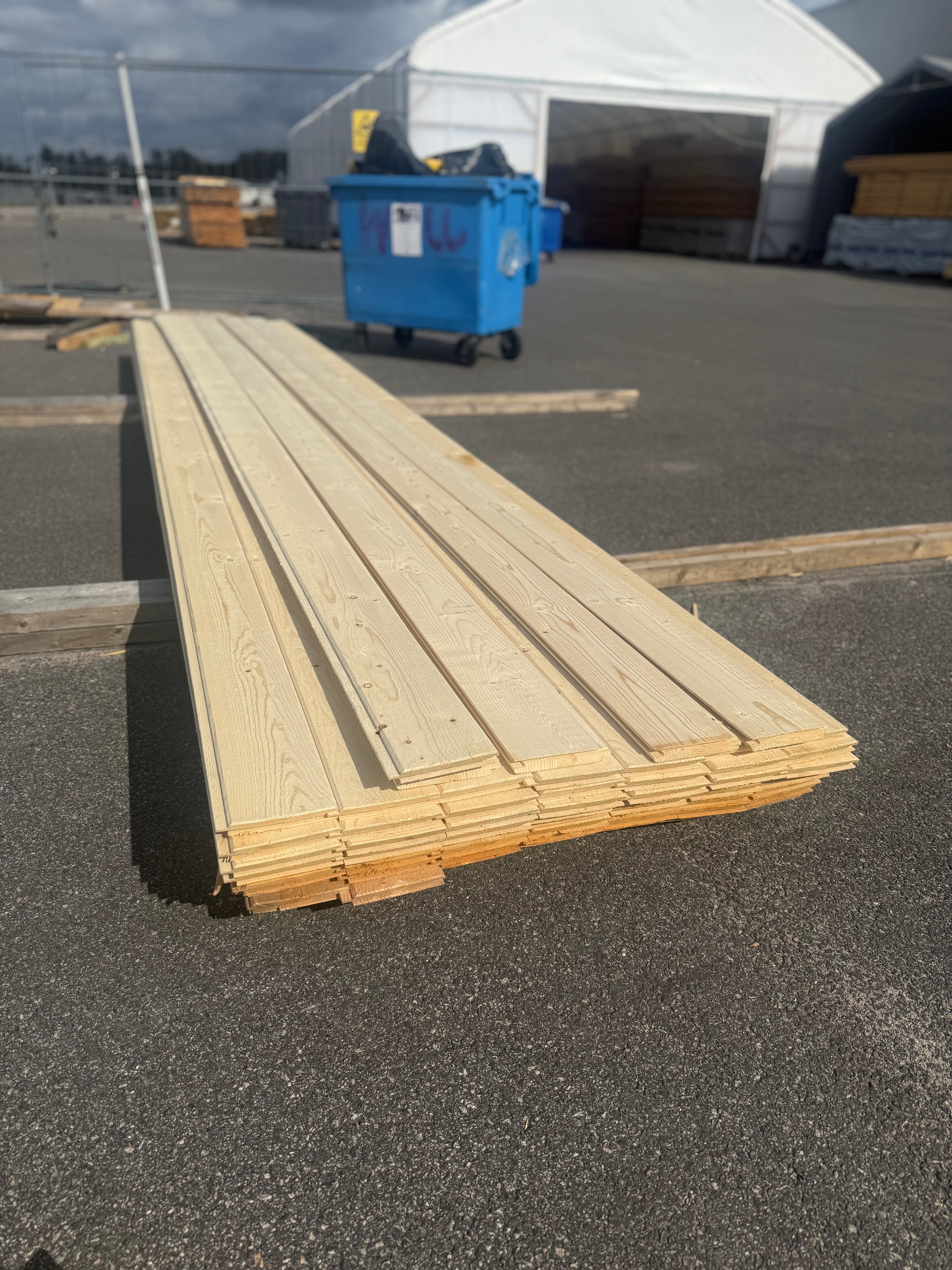 Paket Dubbelfasspont 22x145 – Gran 59 st, 5,4 m
