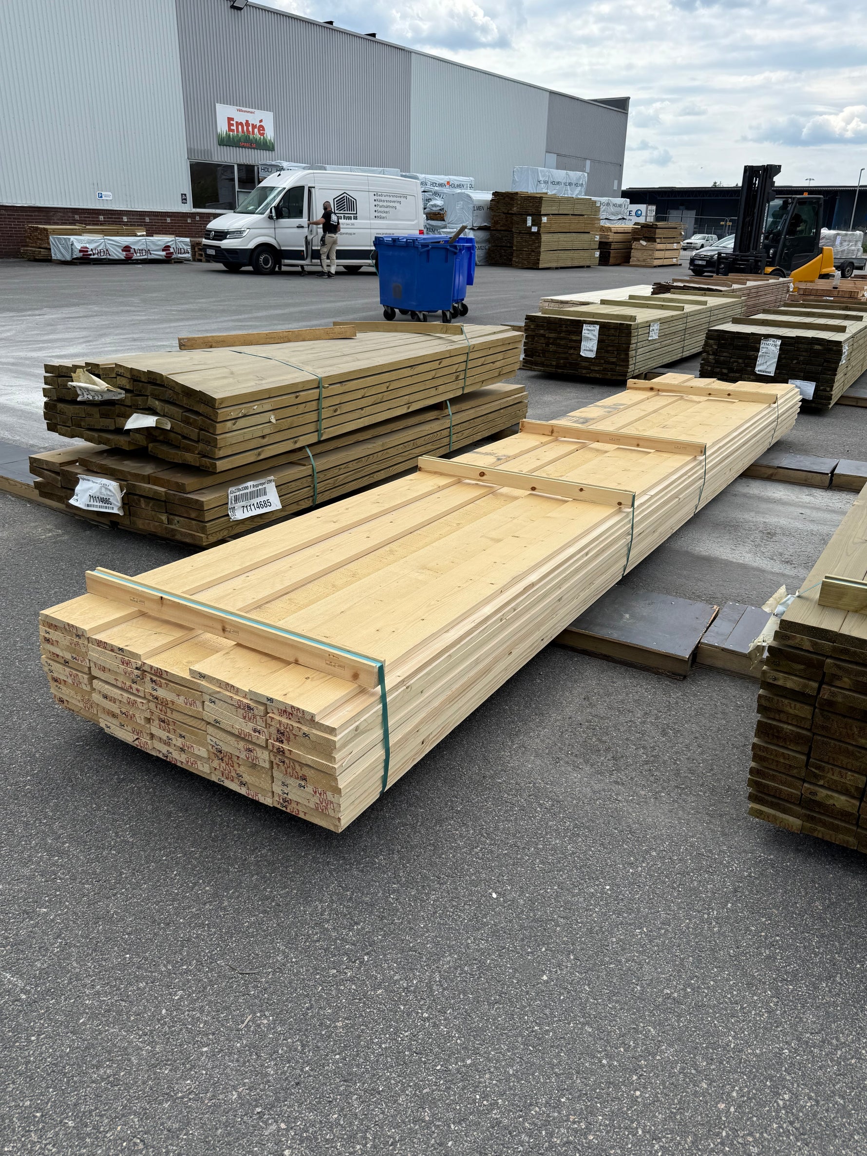 Paket Finsågade Brädor 22x195mm, 61st 5,40m (Revor)