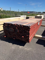 Paket Finsågade Brädor 22x45mm, 529st 3.60m- Falu Rödfärg