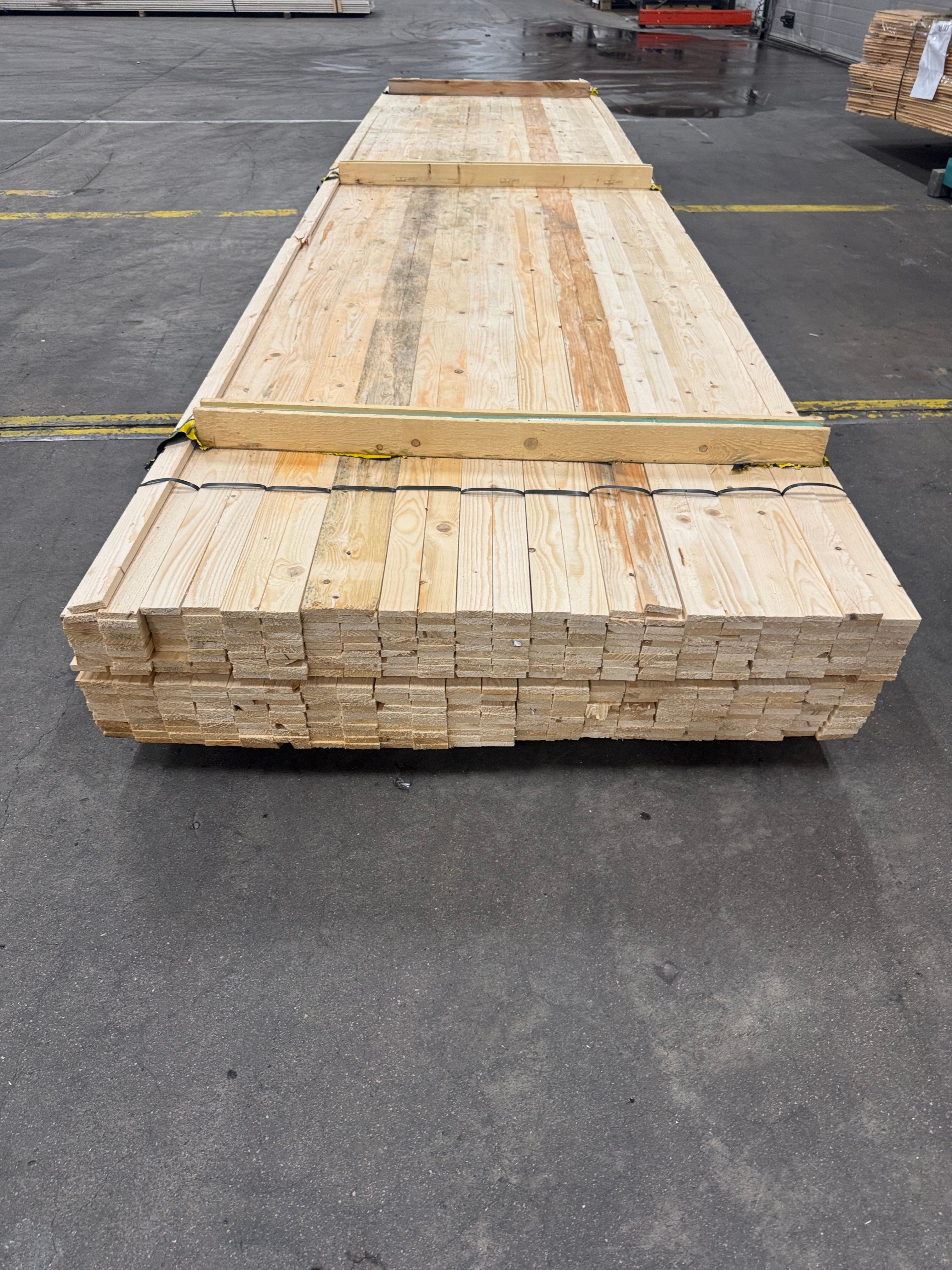 Paket Läkt 12x48mm – 440 st (4,80 m, Obehandlad Gran, Vattenskadad/Utsorterad)