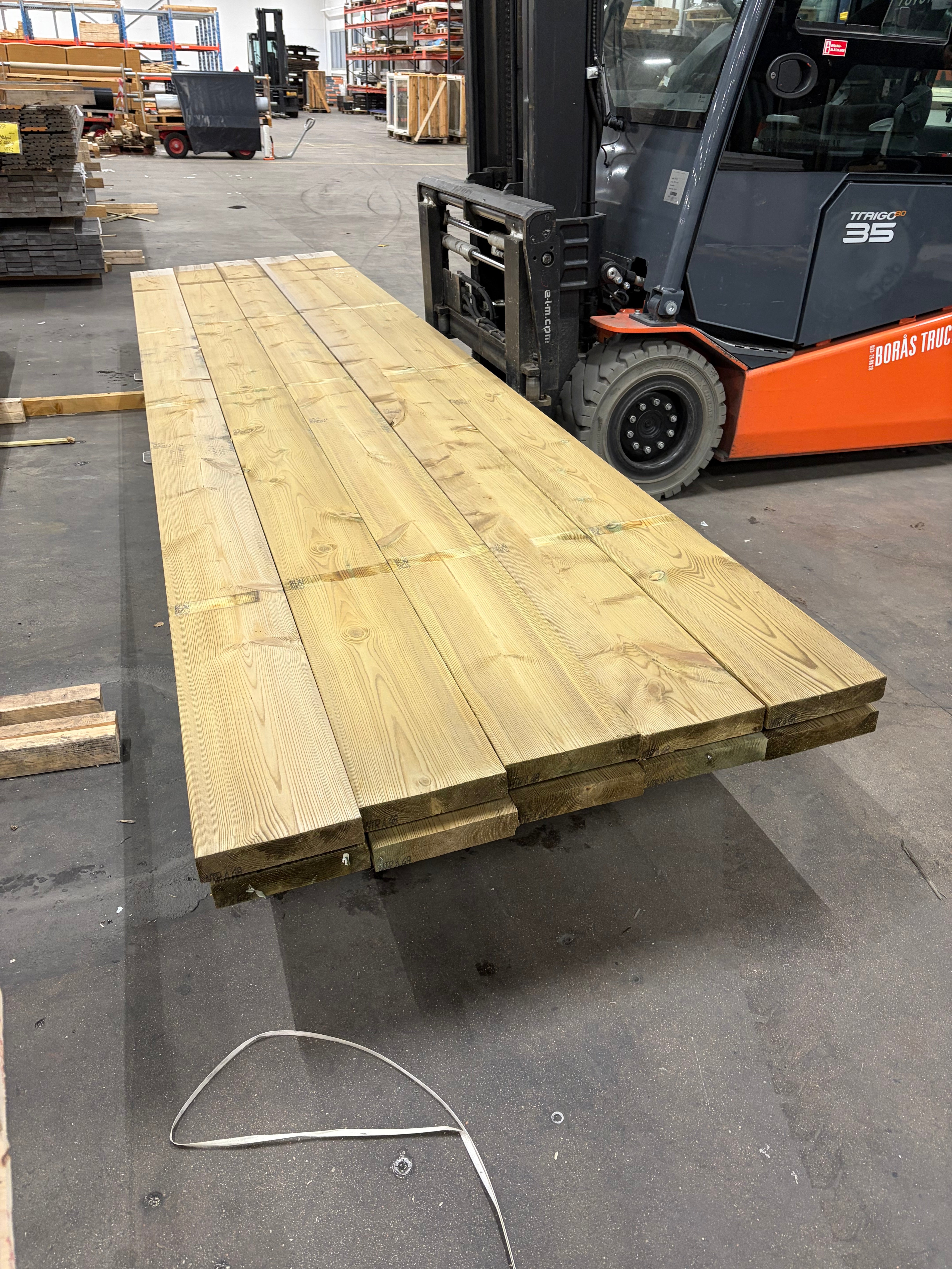 Paket Reglar 45x220mm – 10 st 4,80 m Tryckimpregnerad C24 NTR A