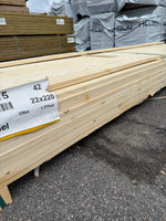 Paket Finsågade Brädor 22x220 mm – 4,20 m 52st (Obehandlad)