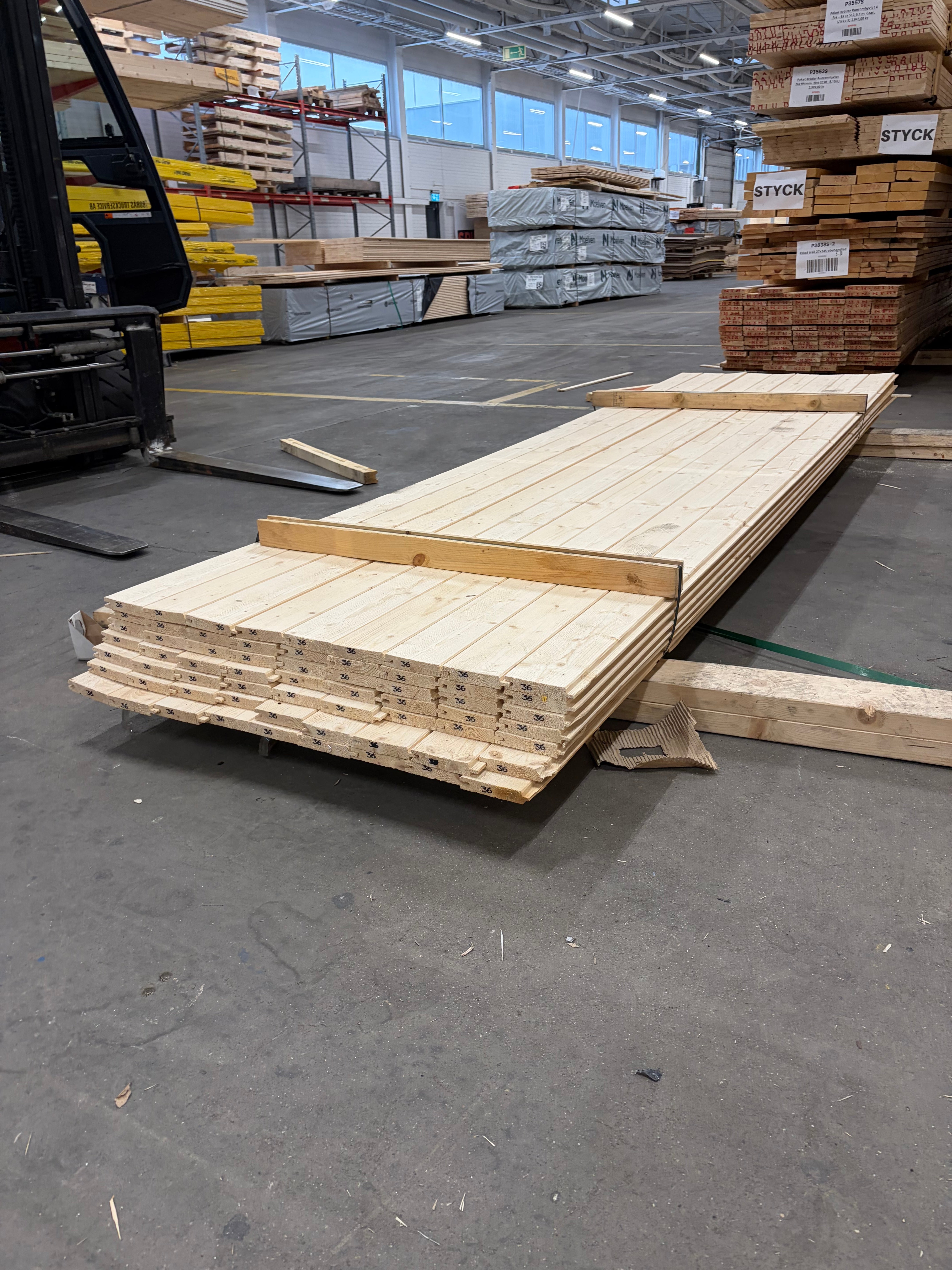 Paket Dubbelfasspont 22x120mm 63st 3.60m