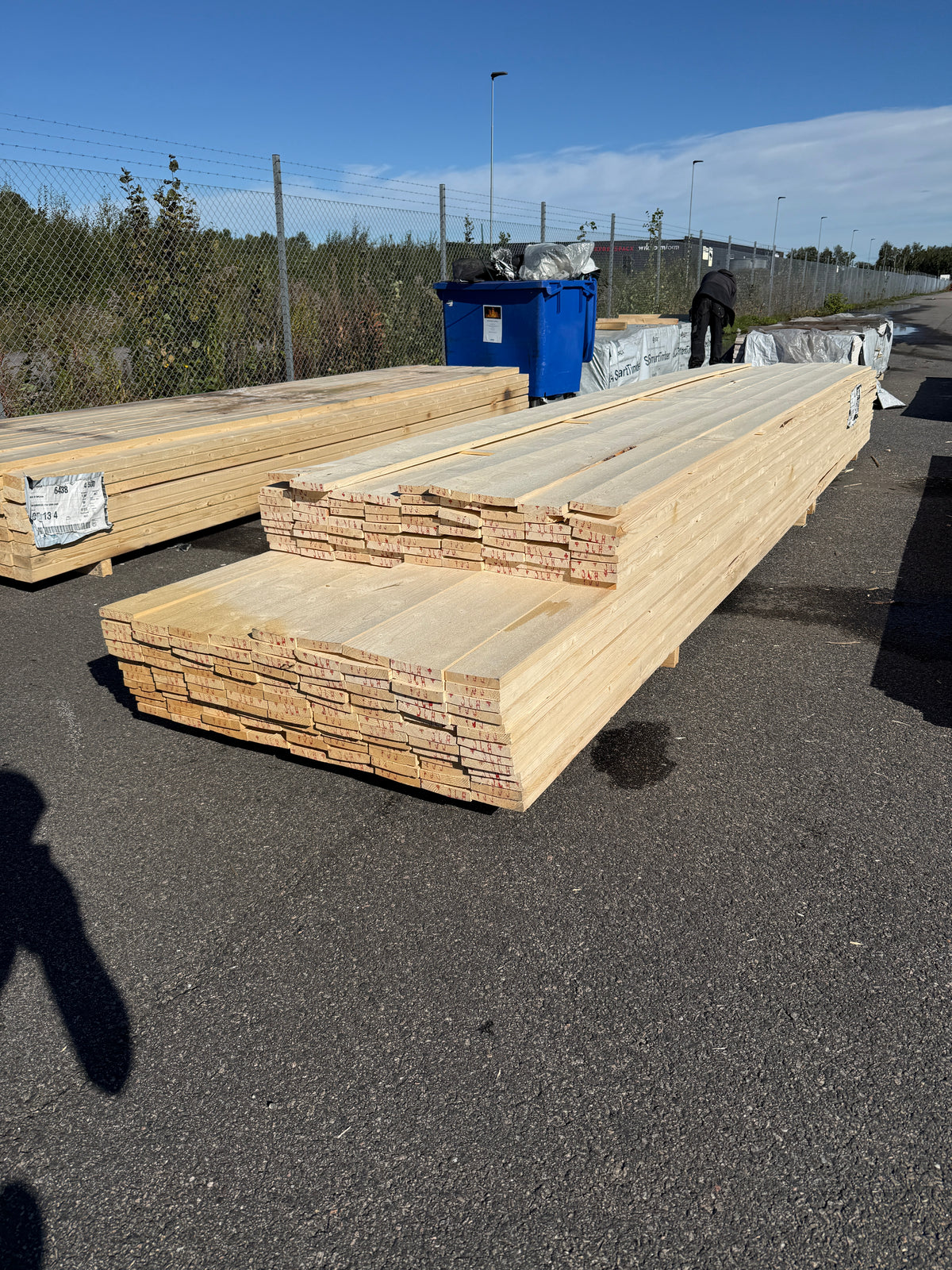 Paket Finsågade Brädor 22x120mm 4,80–5,40m 187st (Andra Sortering)